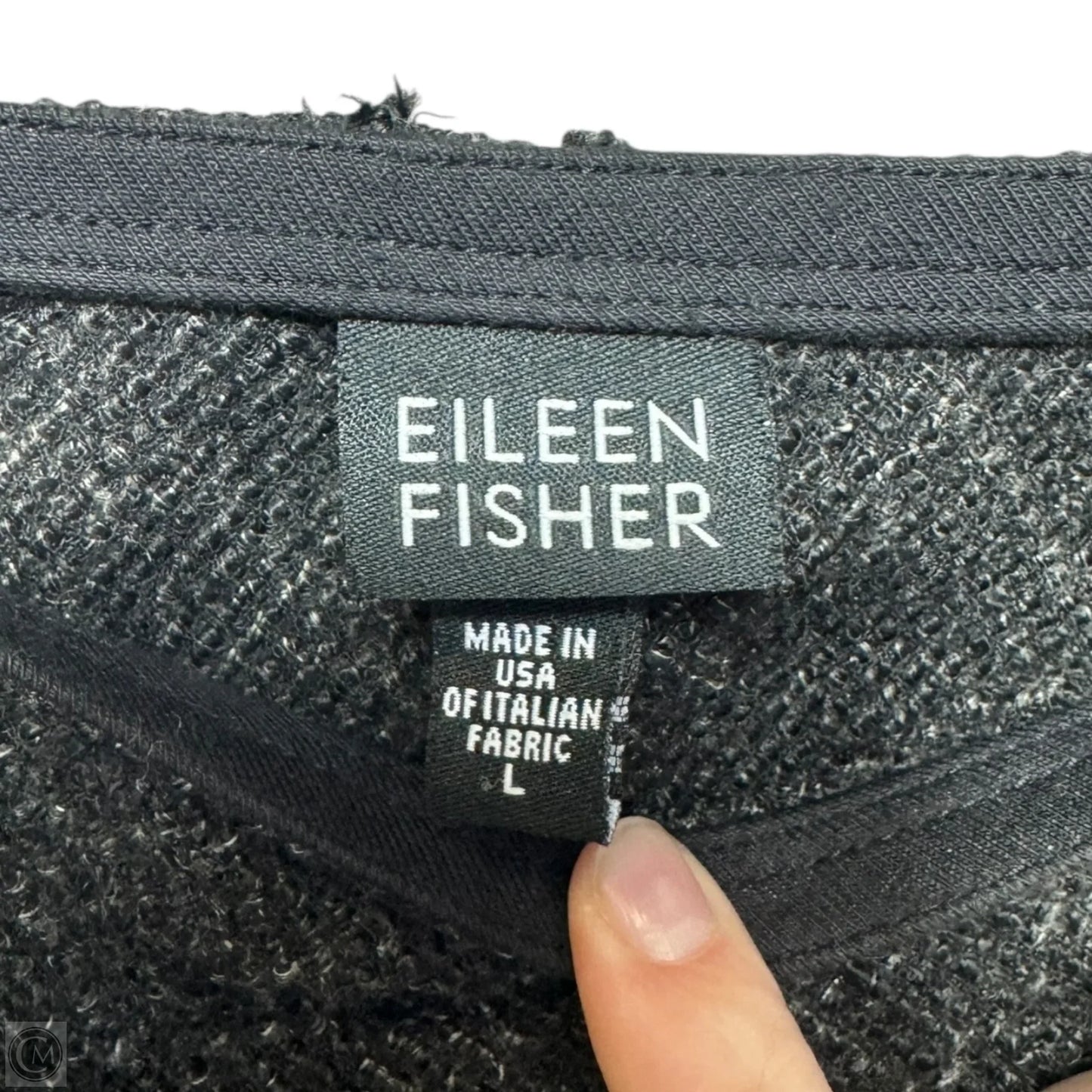 Knit Skirt Midi By Eileen Fisher In Grey, Size: L