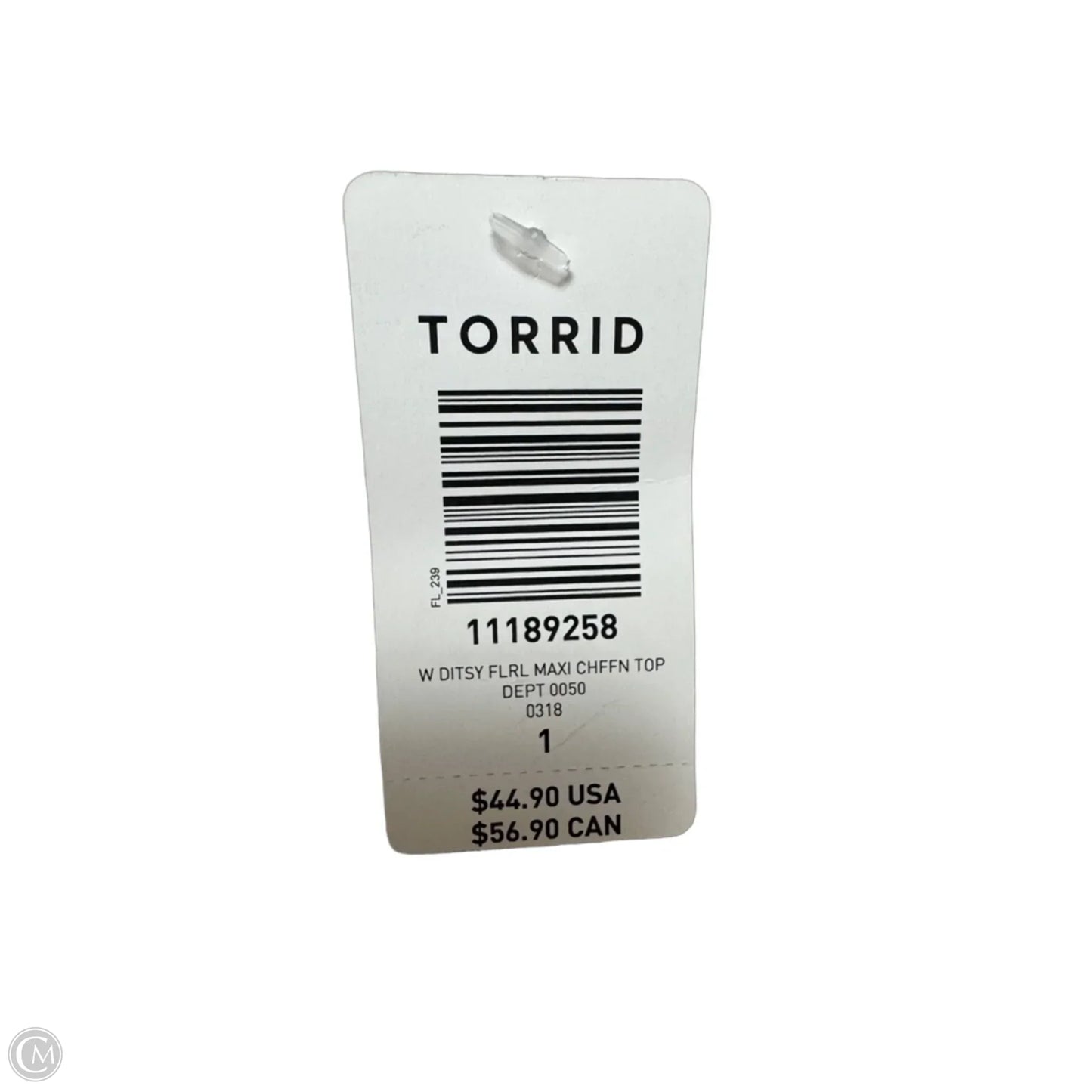 Tunic Short Sleeve By Torrid In Floral Print, Size: 1x