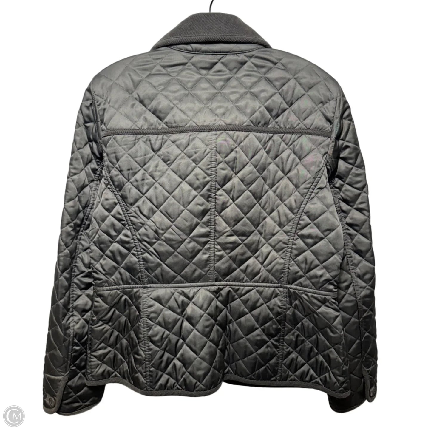 Corduroy Trim Jacket Puffer & Quilted By Boden In Grey, Size: 10