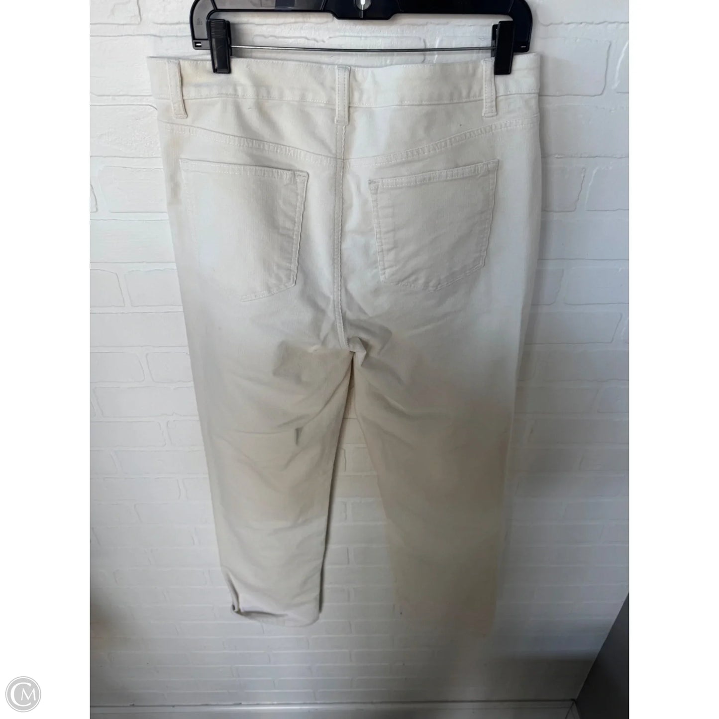 Pants Corduroy By Talbots In Cream, Size: 12