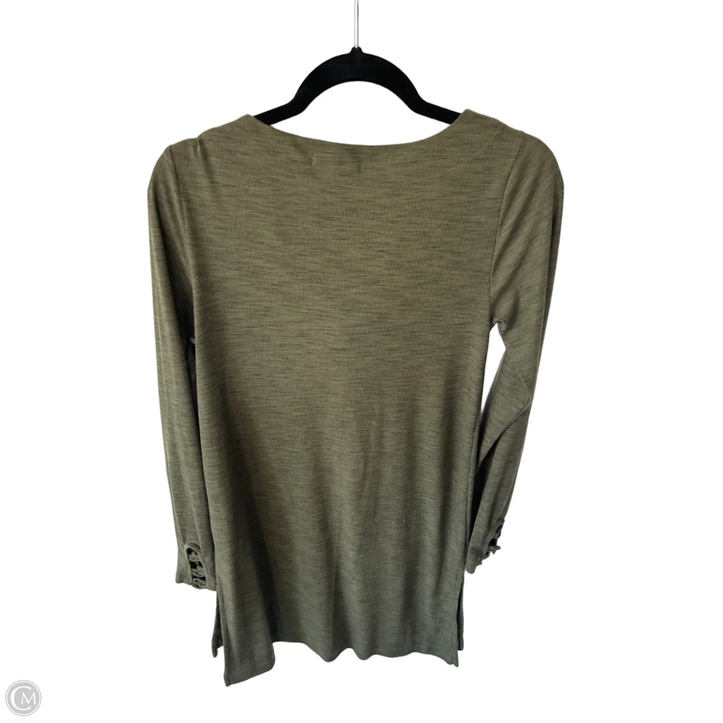Tunic Long Sleeve By Clothes Mentor In Green, Size: S