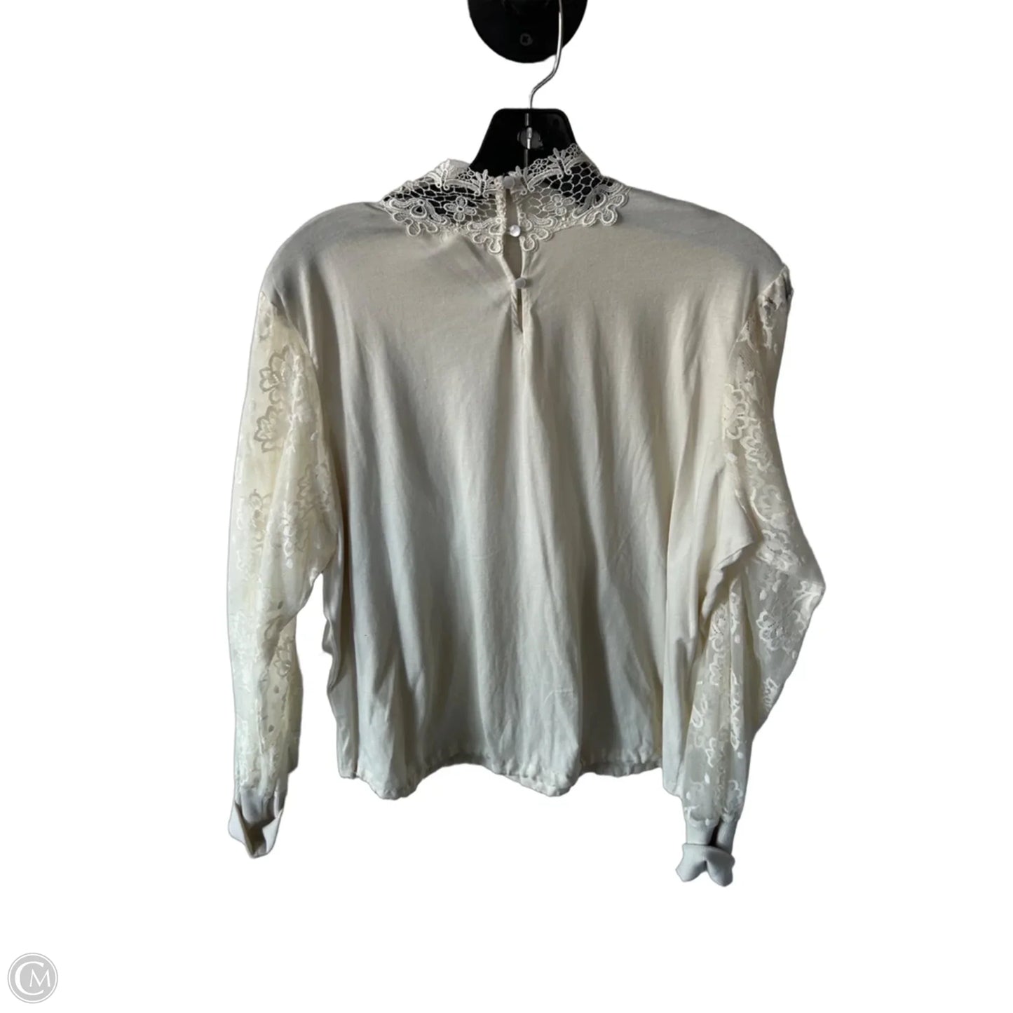 Top Long Sleeve By Tiny In Cream, Size: Xl