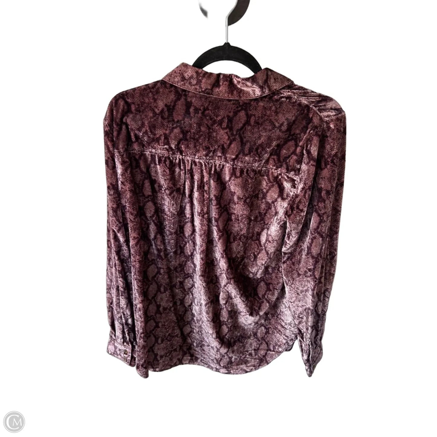 Top Long Sleeve By Pilcro In Purple, Size: M