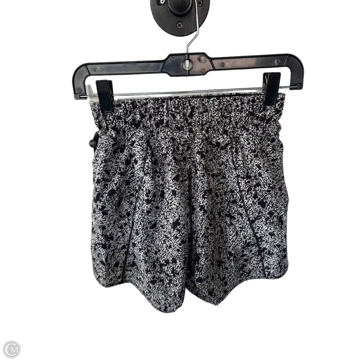 Athletic Shorts By Lululemon In Black & White, Size: 4