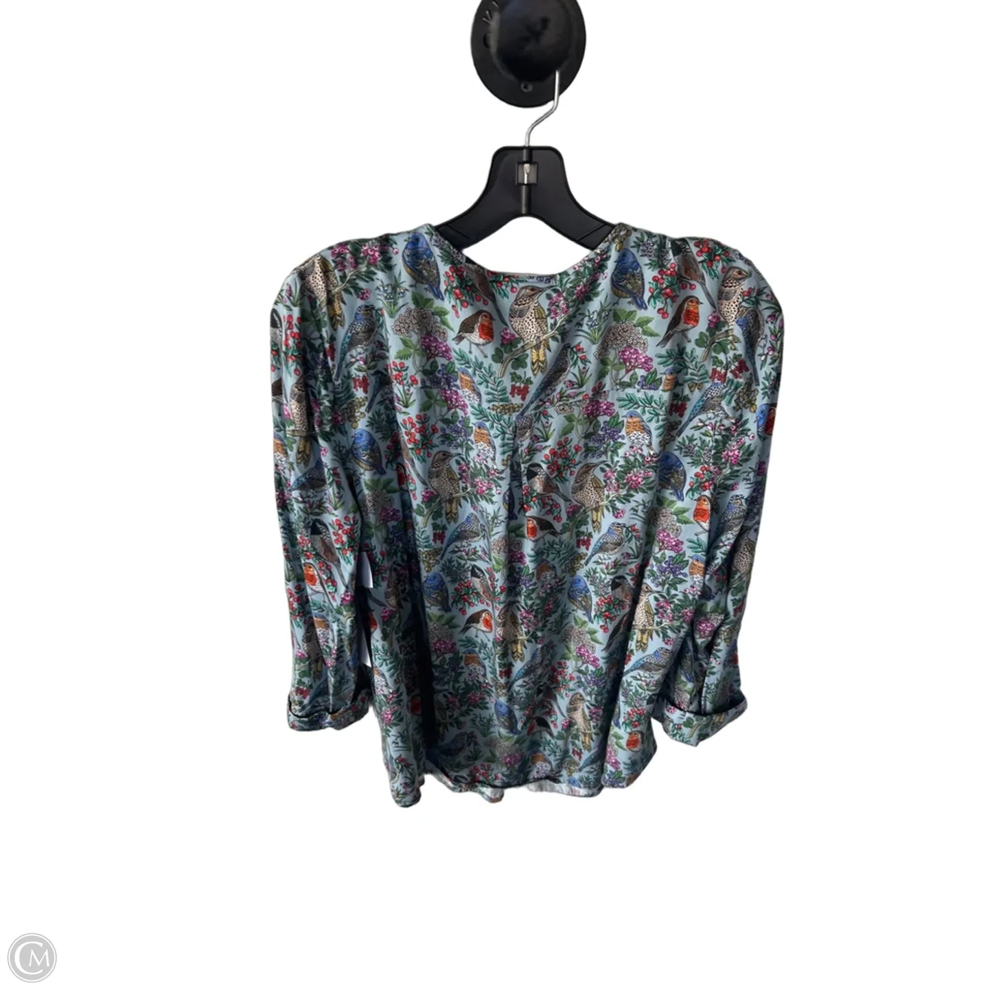 Top 3/4 Sleeve By J. Jill In Blue & Green, Size: Lp