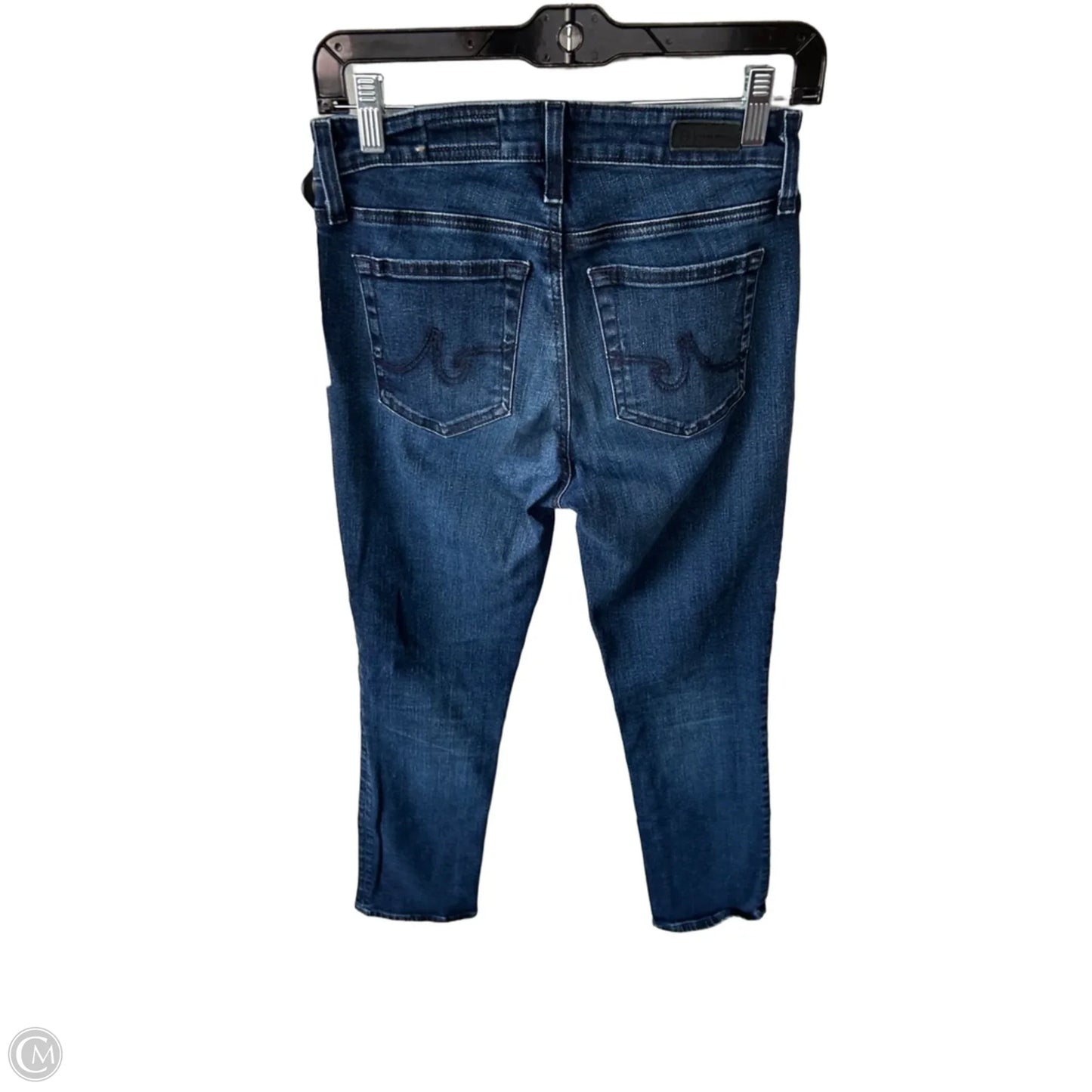 Jeans Straight By Ag Jeans In Blue Denim, Size: 4