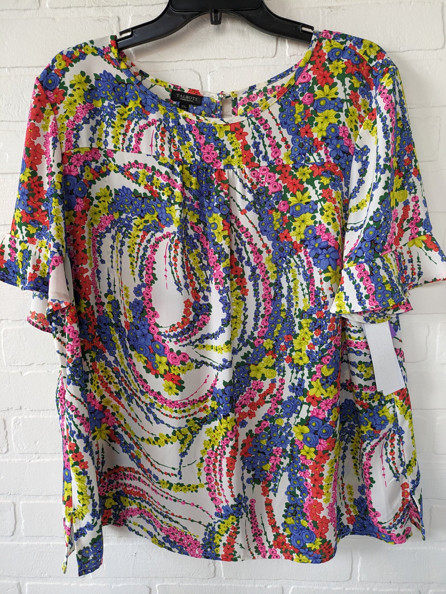 Blouse Short Sleeve By Talbots Size: 2x