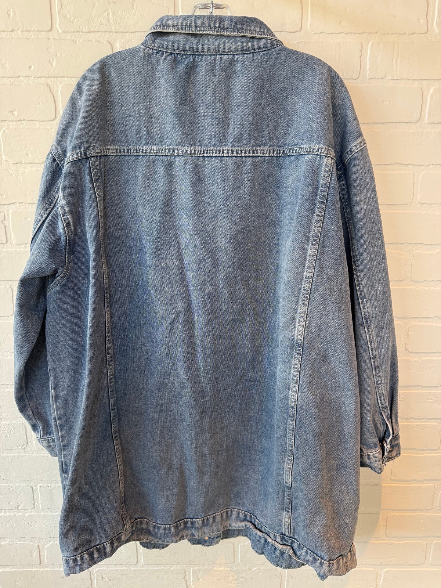 Jacket Denim By Shein In Blue Denim, Size: 4x