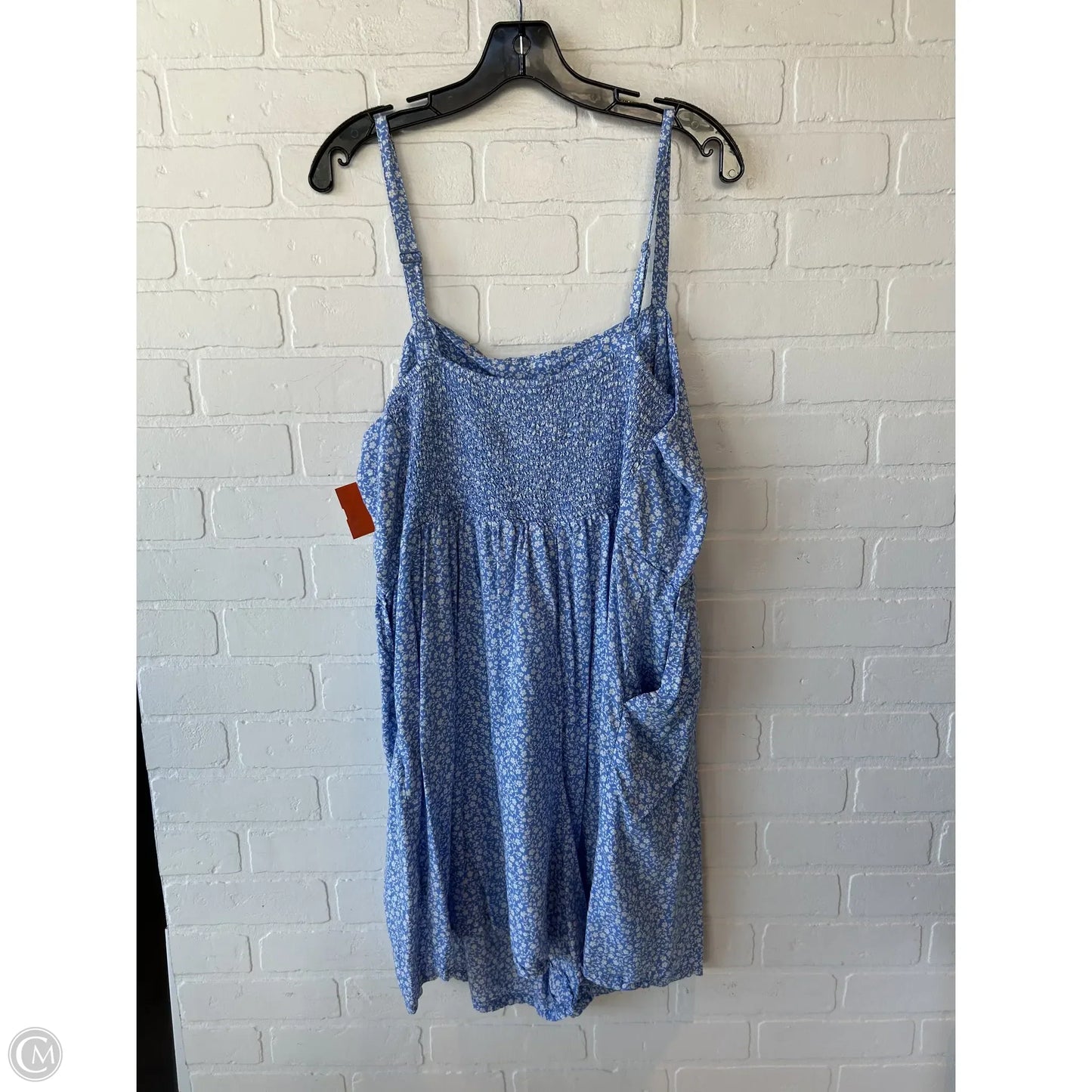 Romper By Old Navy In Blue & White, Size: 2x