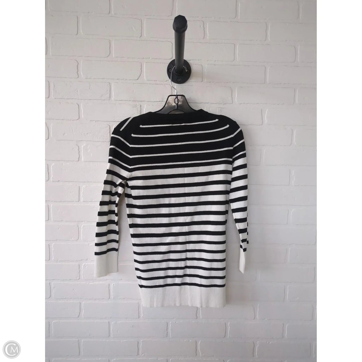 Sweater Cardigan By Merona In Black & White, Size: Xs