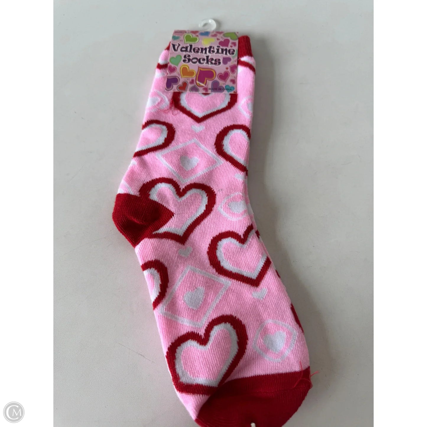 Socks By Clothes Mentor In Red & White, Size: 0