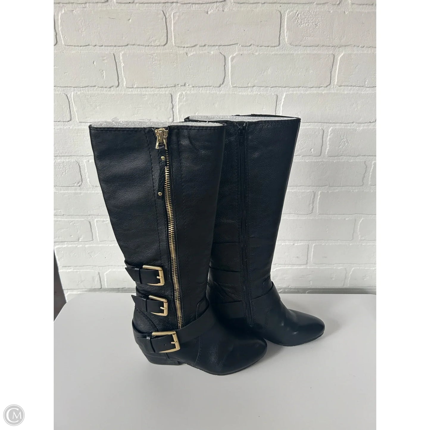 Boots Knee Flats By Cmb In Black, Size: 7