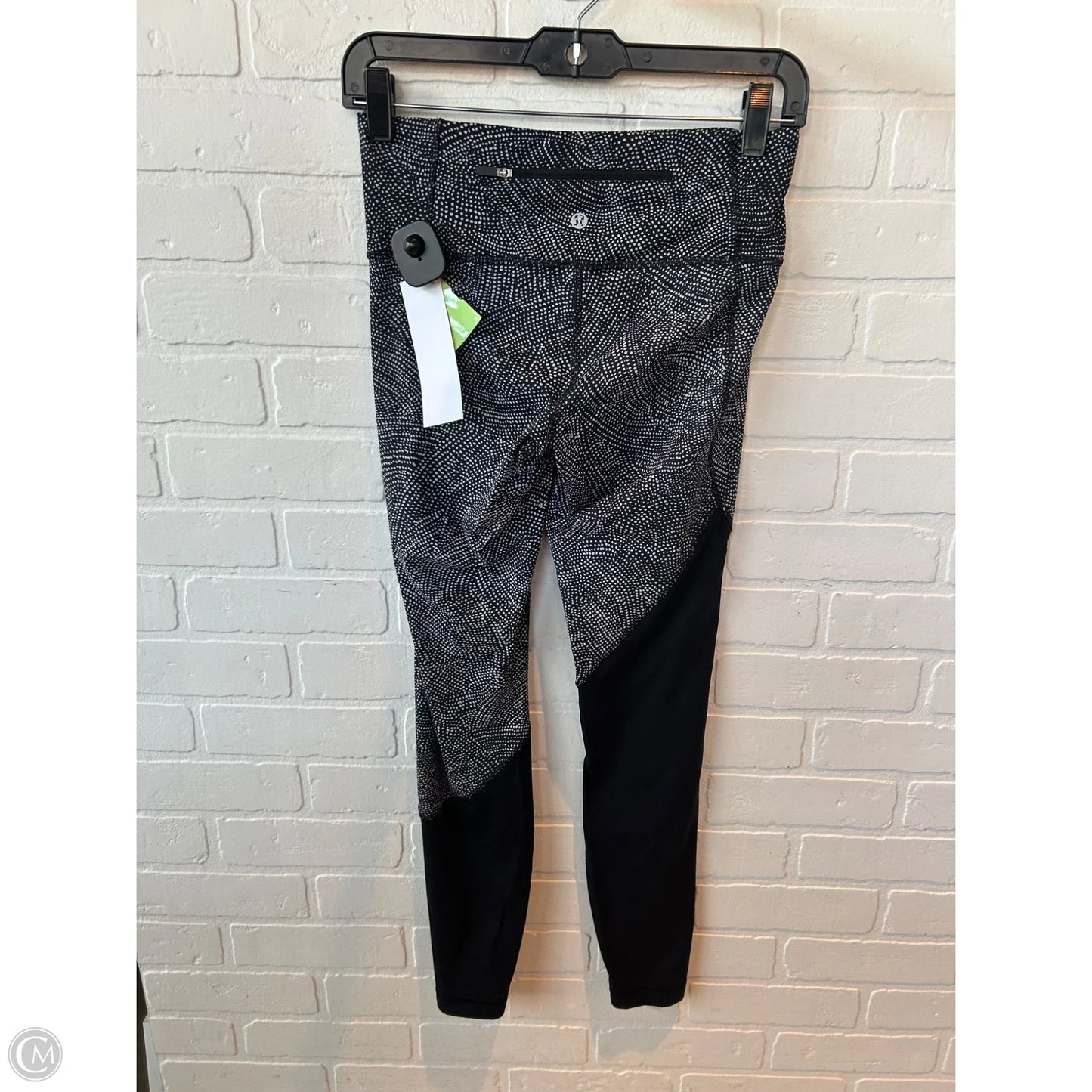 Athletic Pants By Lululemon In Black & White, Size: 6