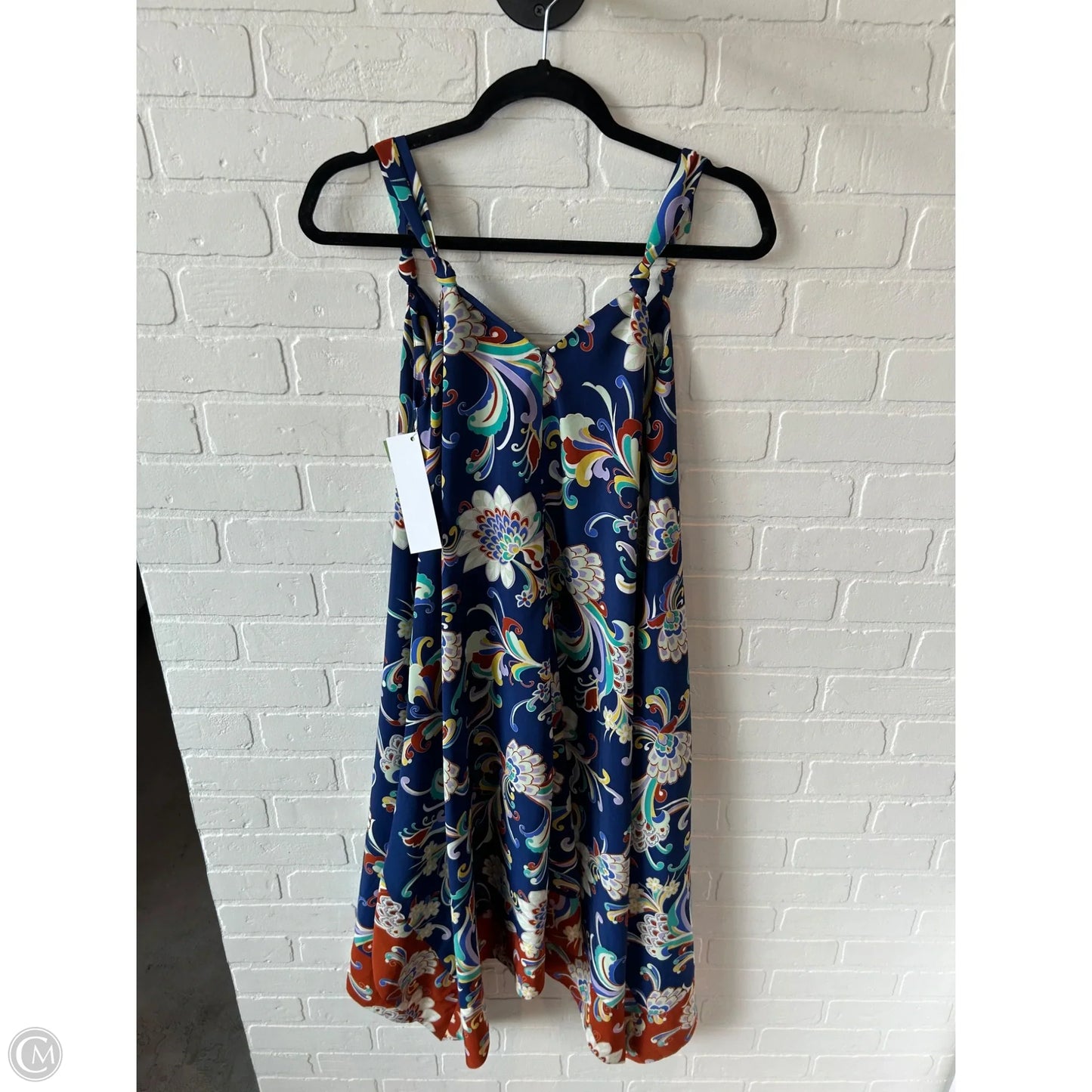 Dress Casual Midi By Venus In Blue & Brown, Size: S
