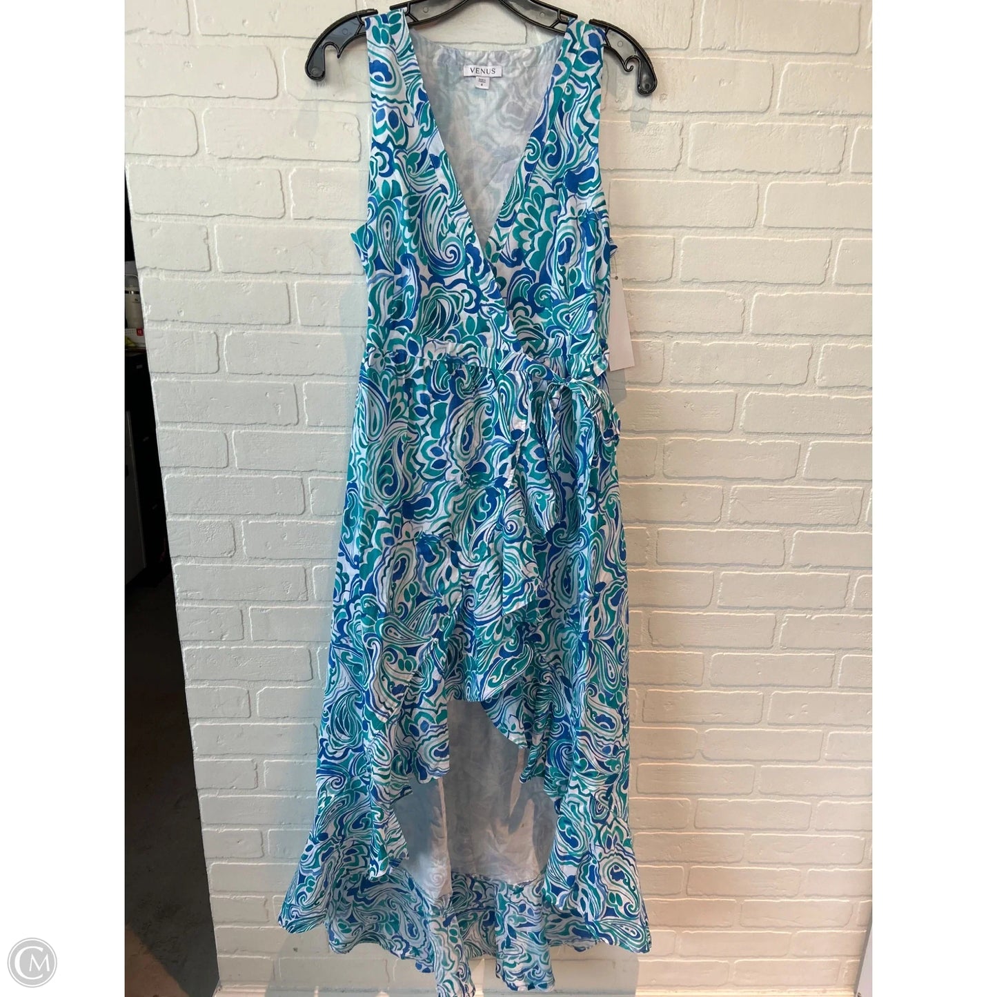 Dress Casual Maxi By Venus In Blue & Green, Size: S