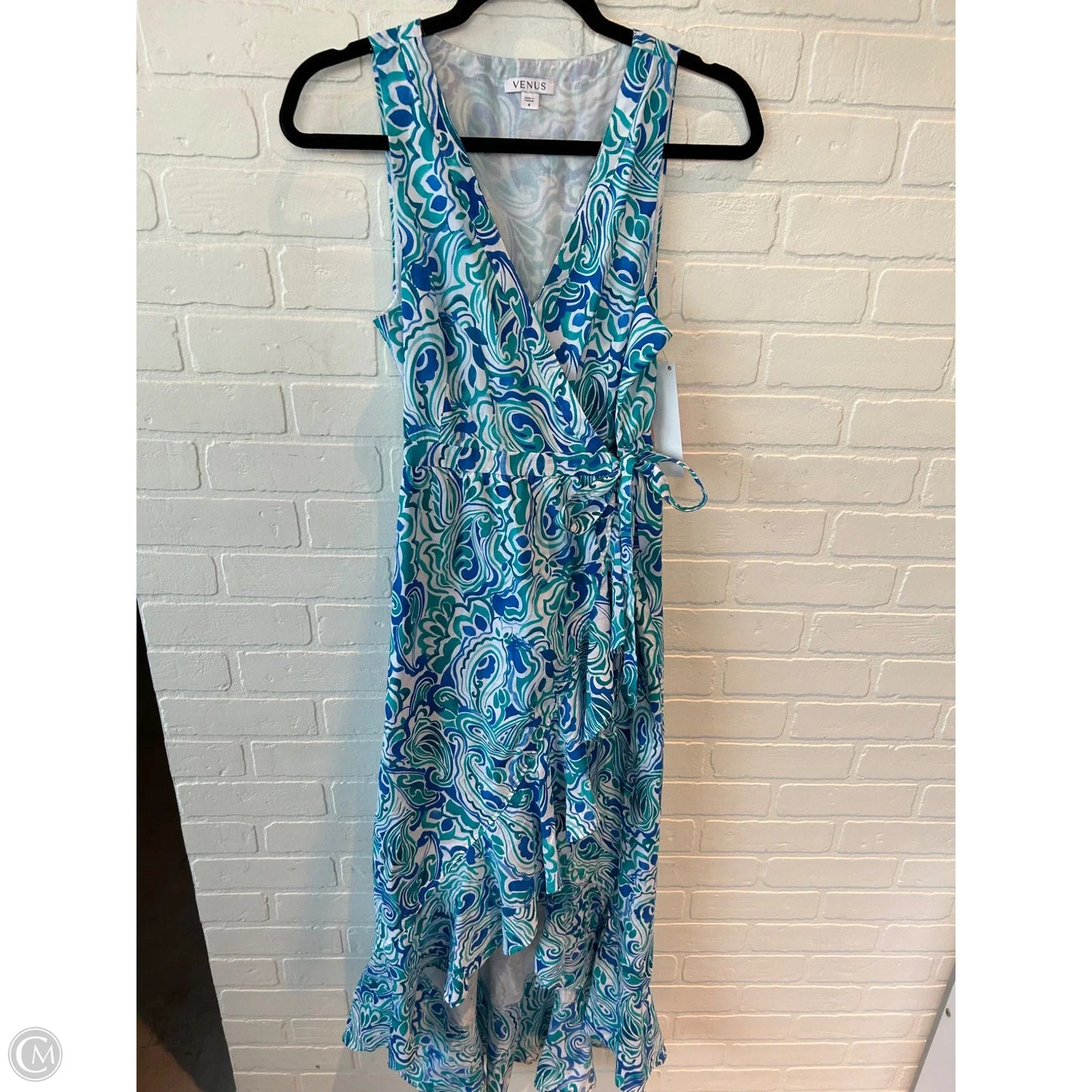 Dress Casual Maxi By Venus In Blue & Green, Size: S