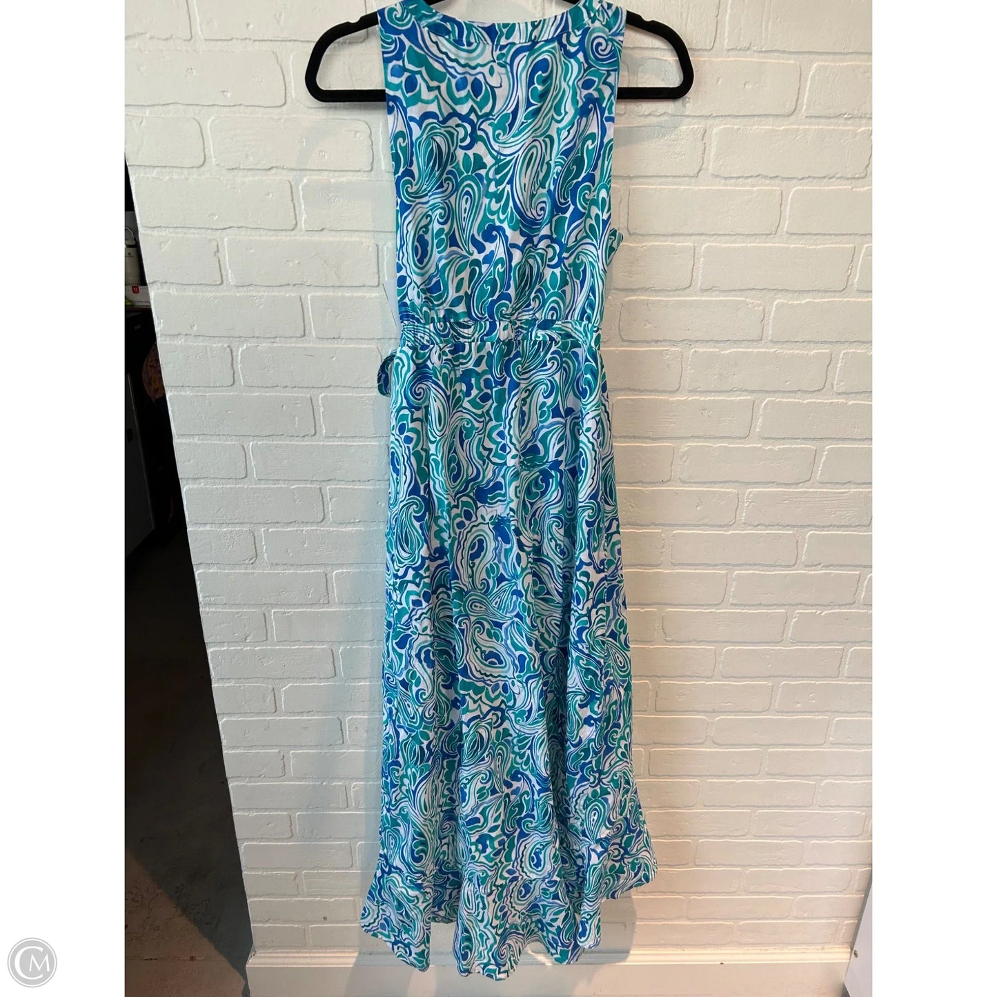 Dress Casual Maxi By Venus In Blue & Green, Size: S
