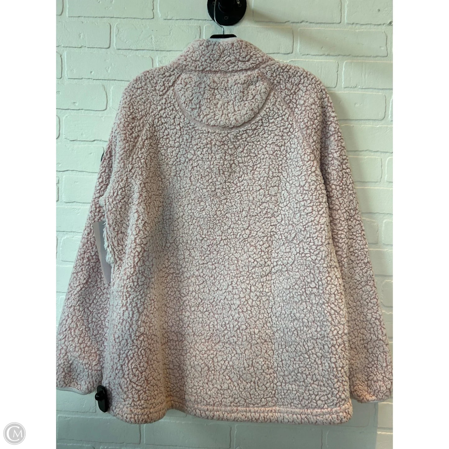 Jacket Fleece By Simply Southern In Pink, Size: Xl