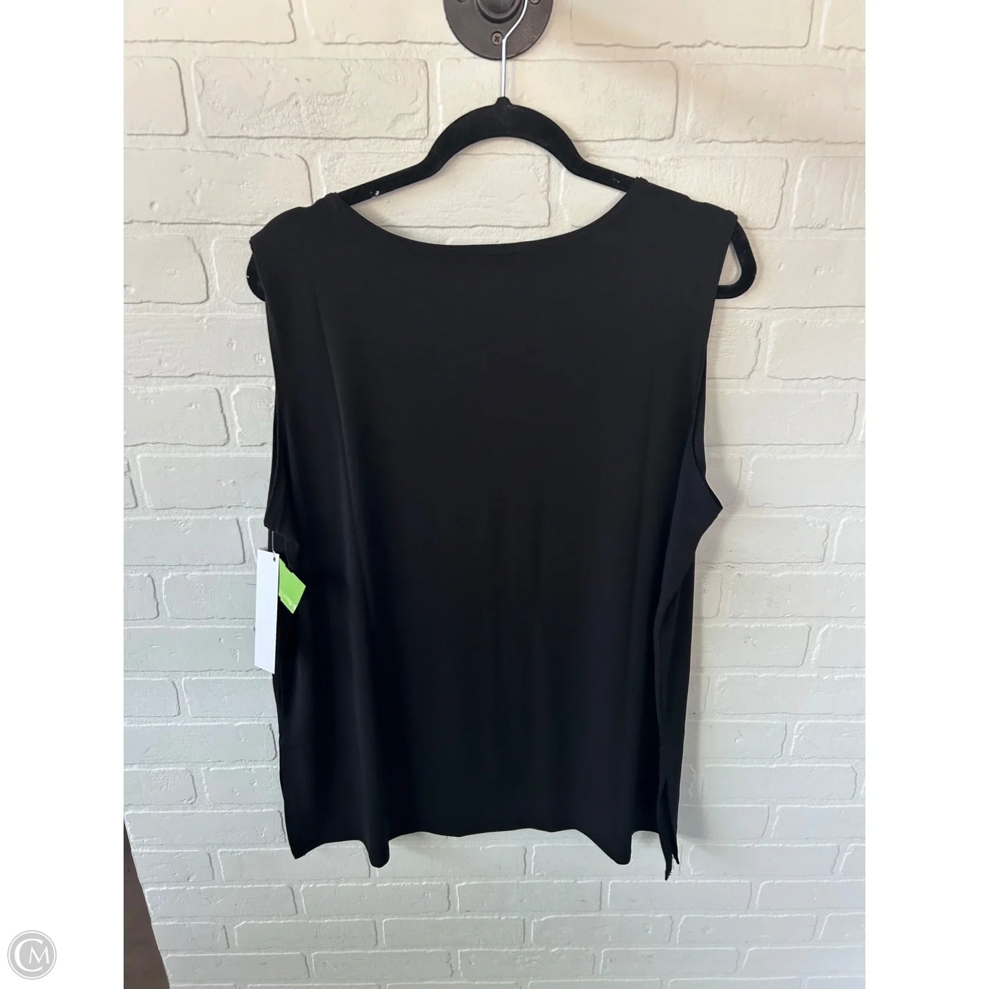Top Sleeveless By Zenana Outfitters In Black, Size: 2x