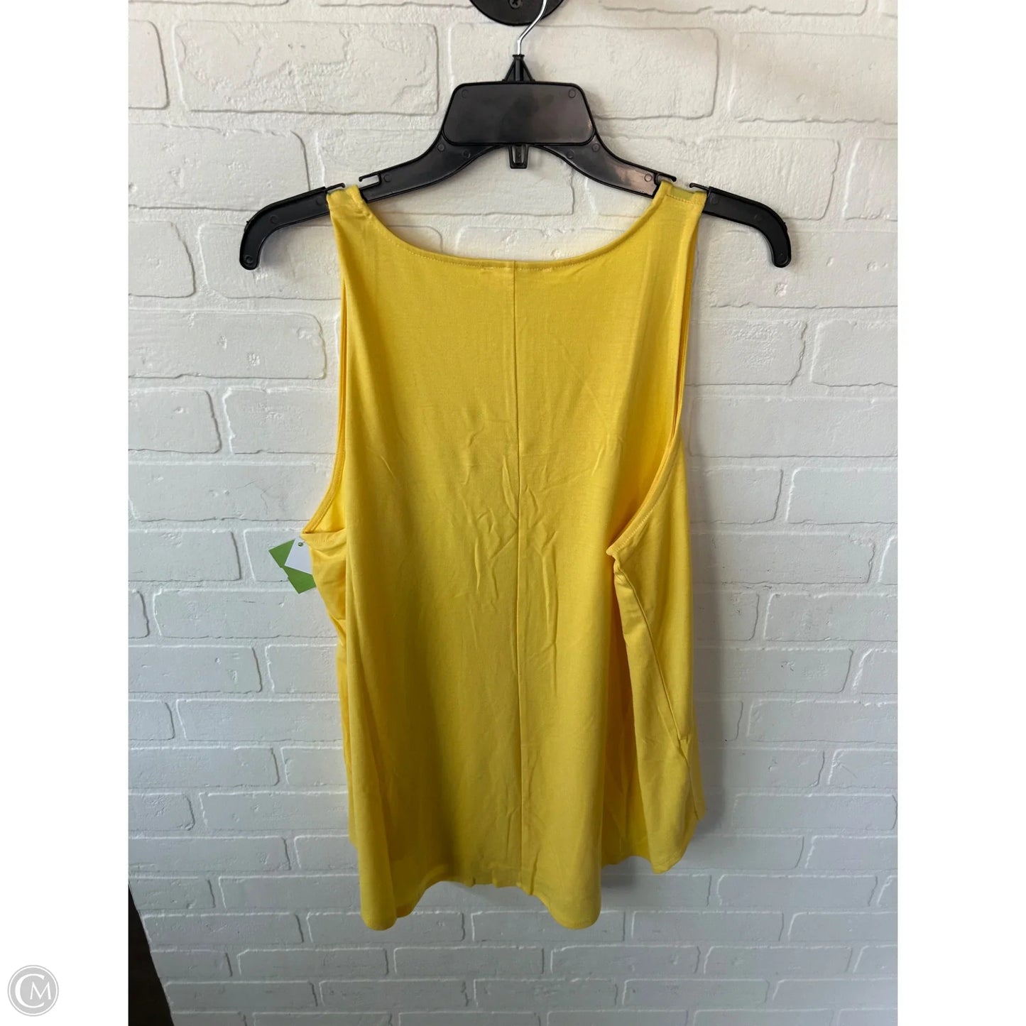 Top Sleeveless Basic By Zenana Outfitters In Yellow, Size: 2x