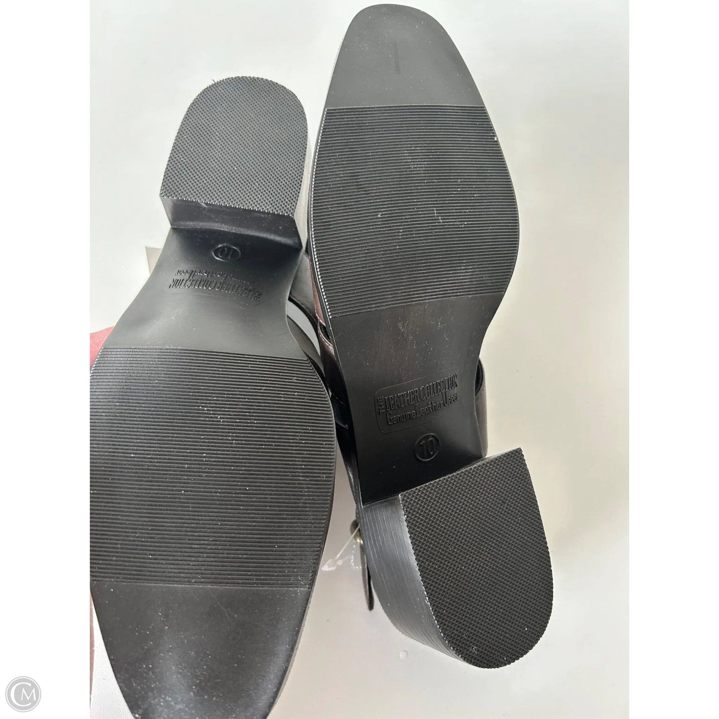 Sandals Heels Block By Cmc In Brown, Size: 10