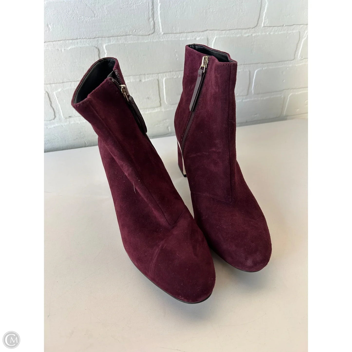 Boots Ankle Heels By Dkny In Red, Size: 9