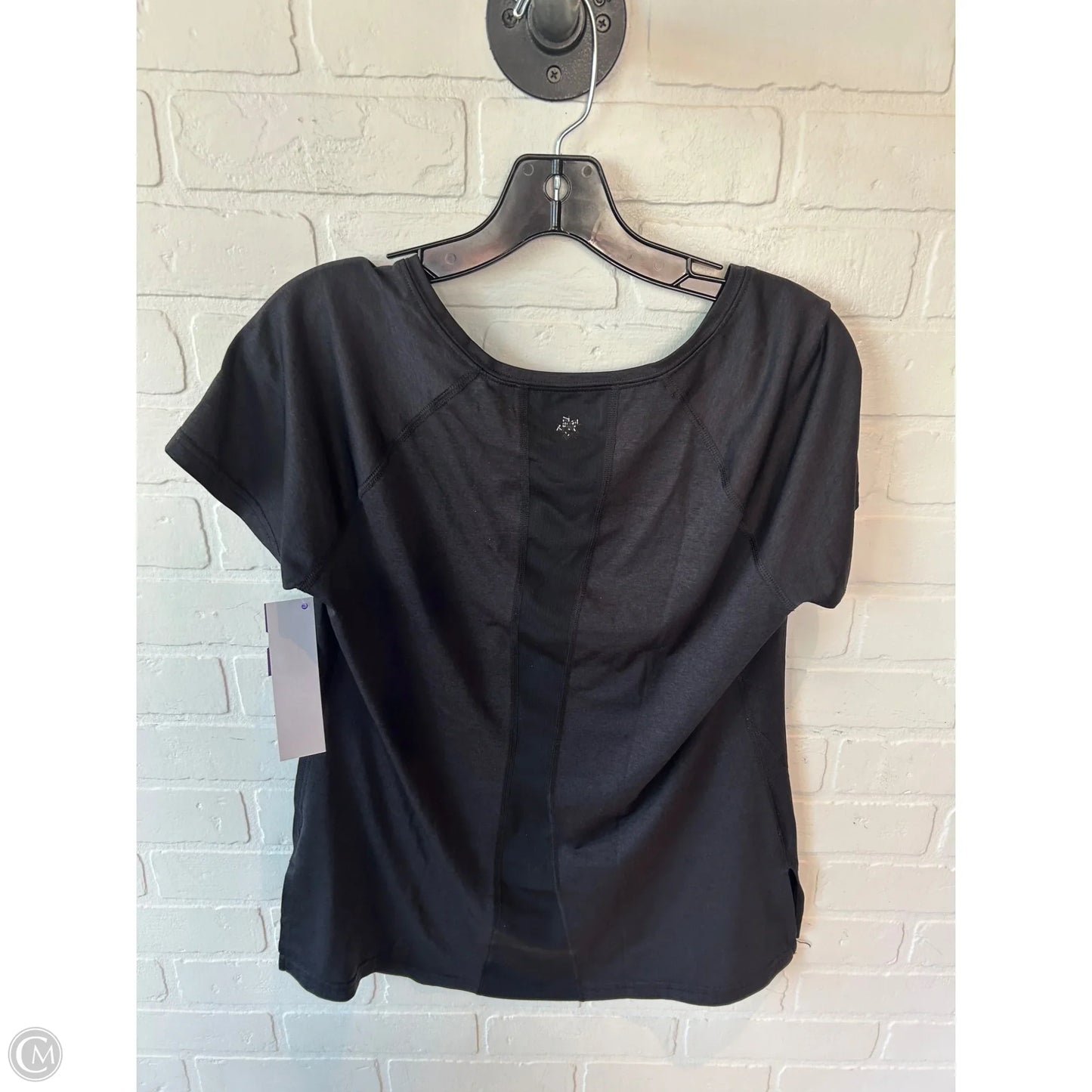 Athletic Top Short Sleeve By Tek Gear In Black, Size: M