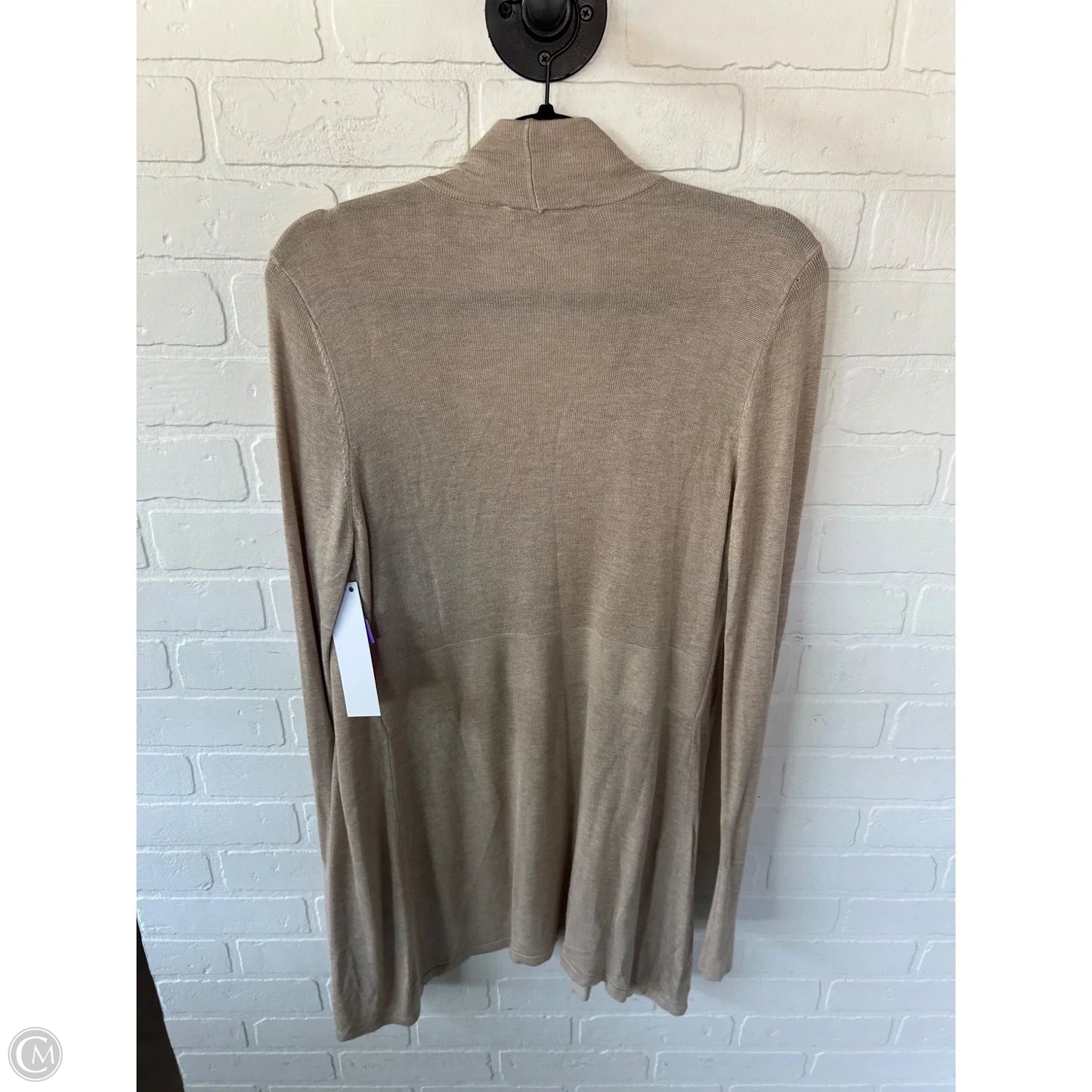 Sweater Cardigan By White House Black Market In Tan, Size: Xl