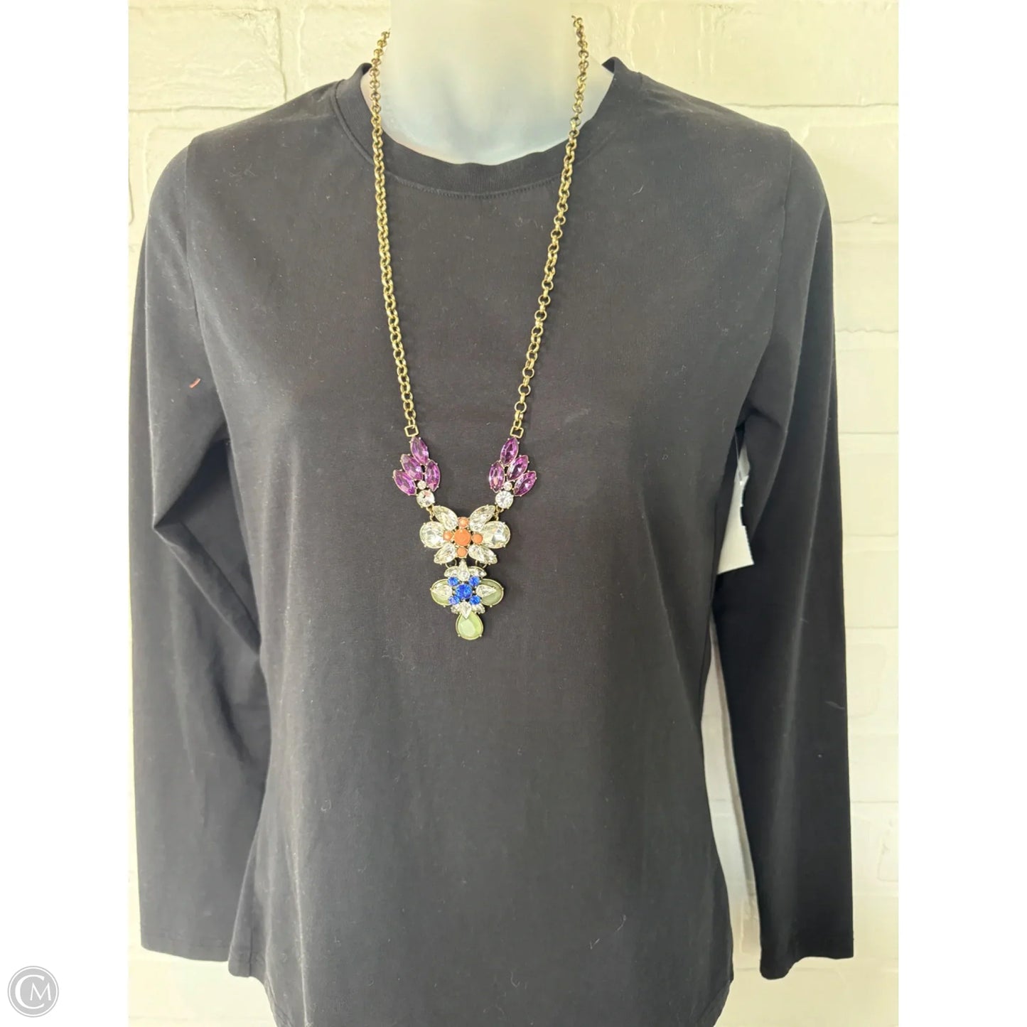 Necklace Lariat & Y-drop By Logo