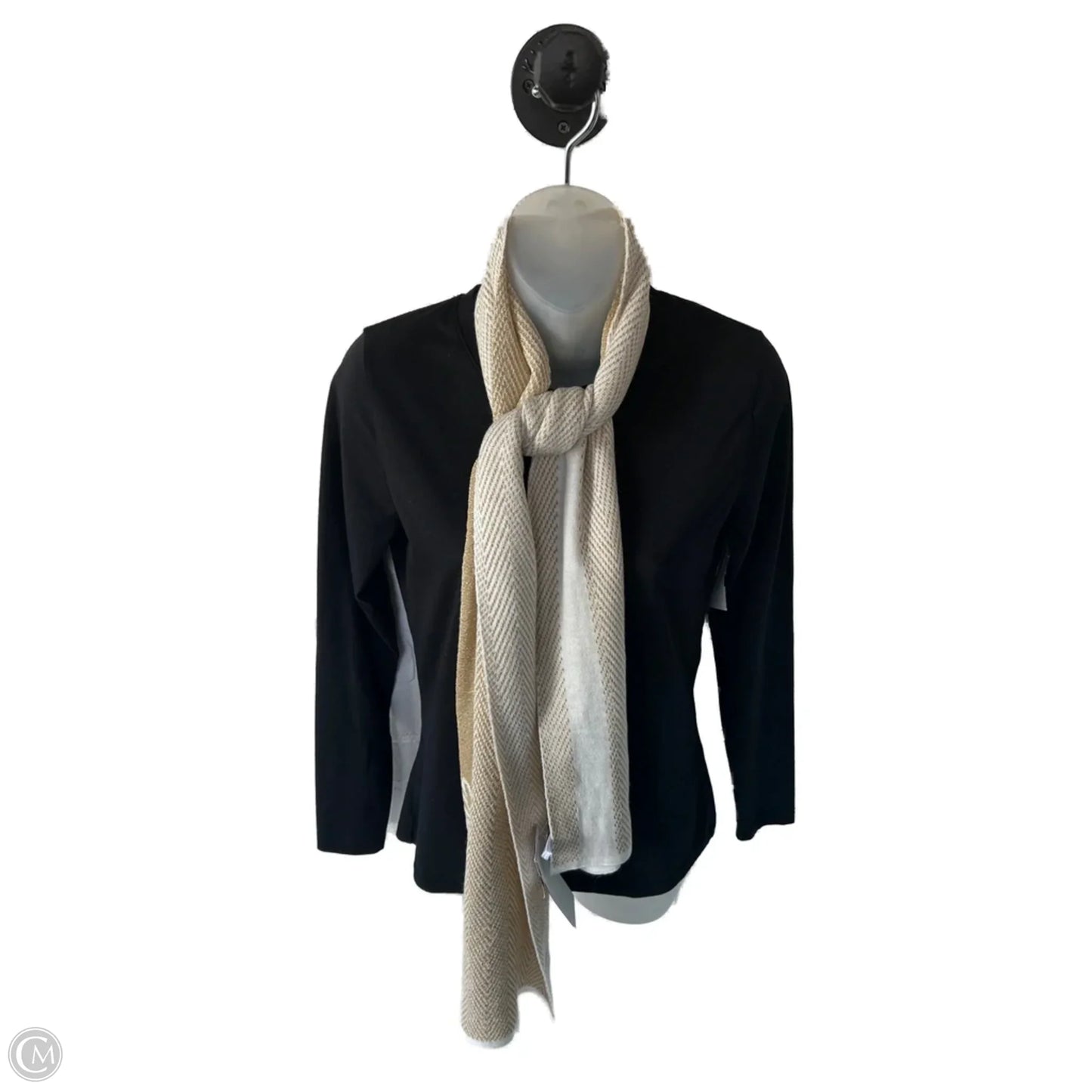 Scarf Winter By Michael By Michael Kors In Gold & White