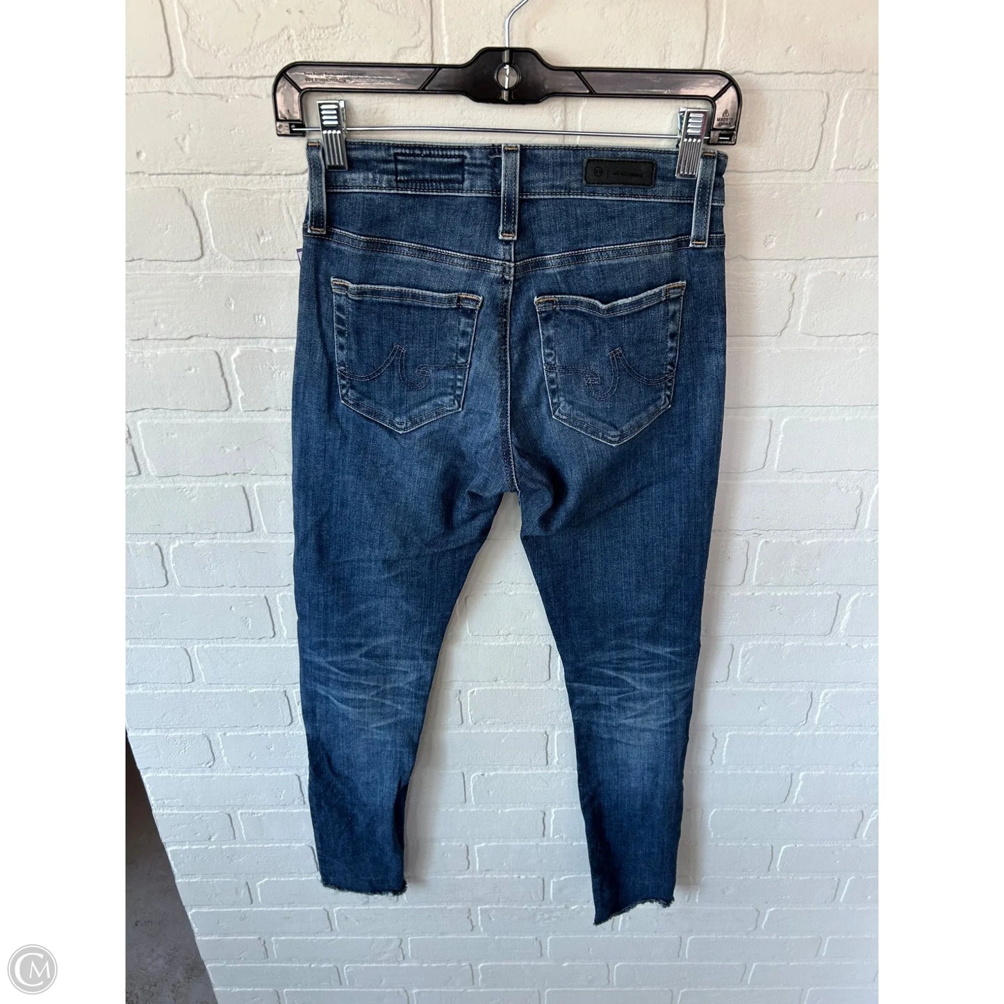 Jeans Skinny By Ag Jeans In Blue Denim, Size: 0