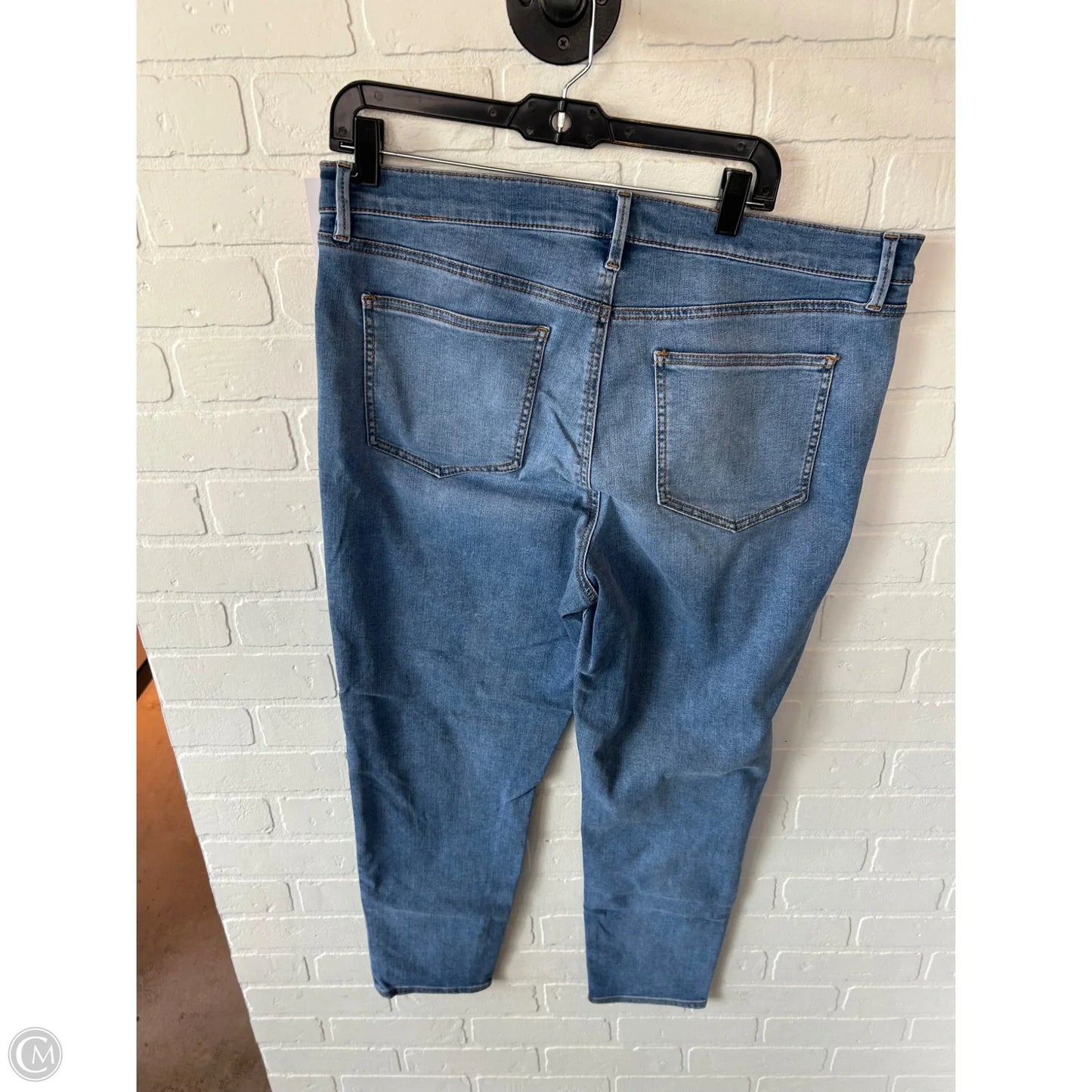 Jeans Skinny By Ann Taylor In Blue Denim, Size: 16