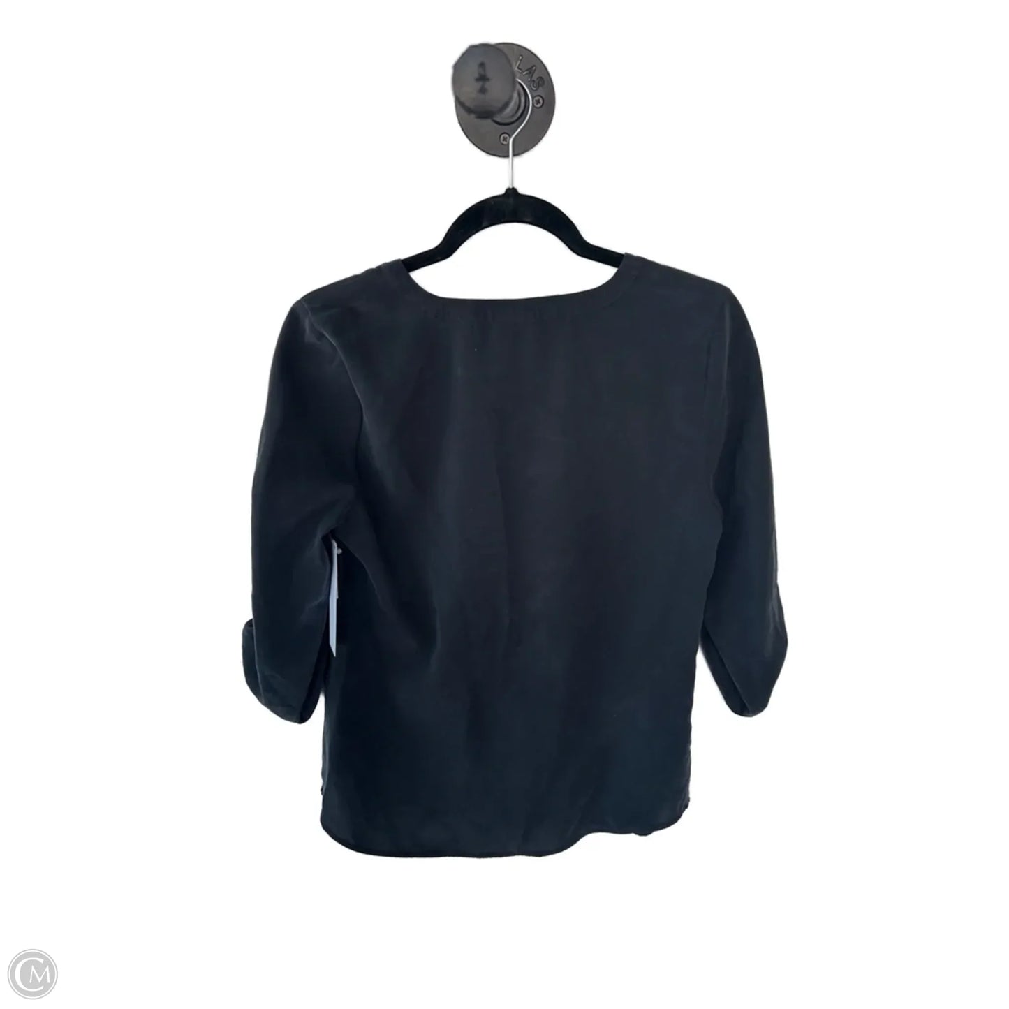 Top 3/4 Sleeve By Chicos In Black, Size: S