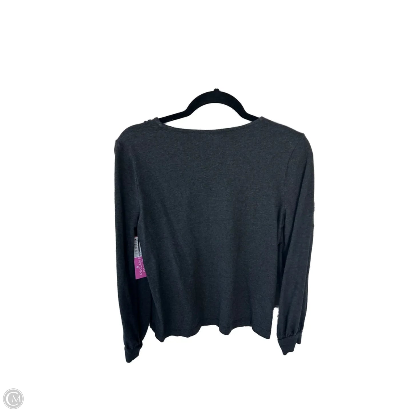 Top Long Sleeve By Chicos In Grey, Size: S
