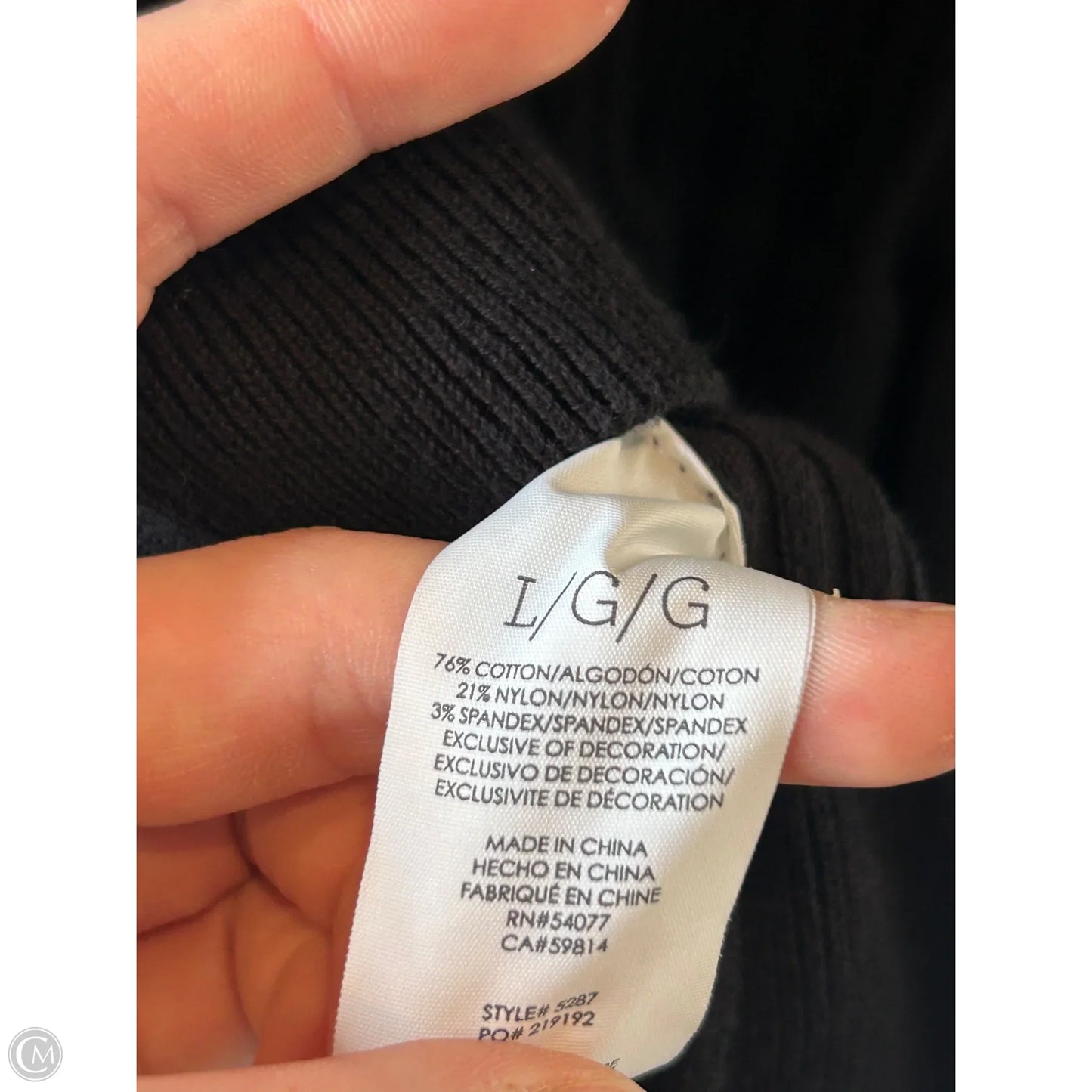 Sweater Cardigan By Cabi In Black, Size: L