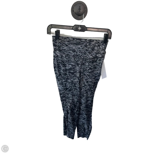Athletic Capris By Lululemon In Black & Gold, Size: 4