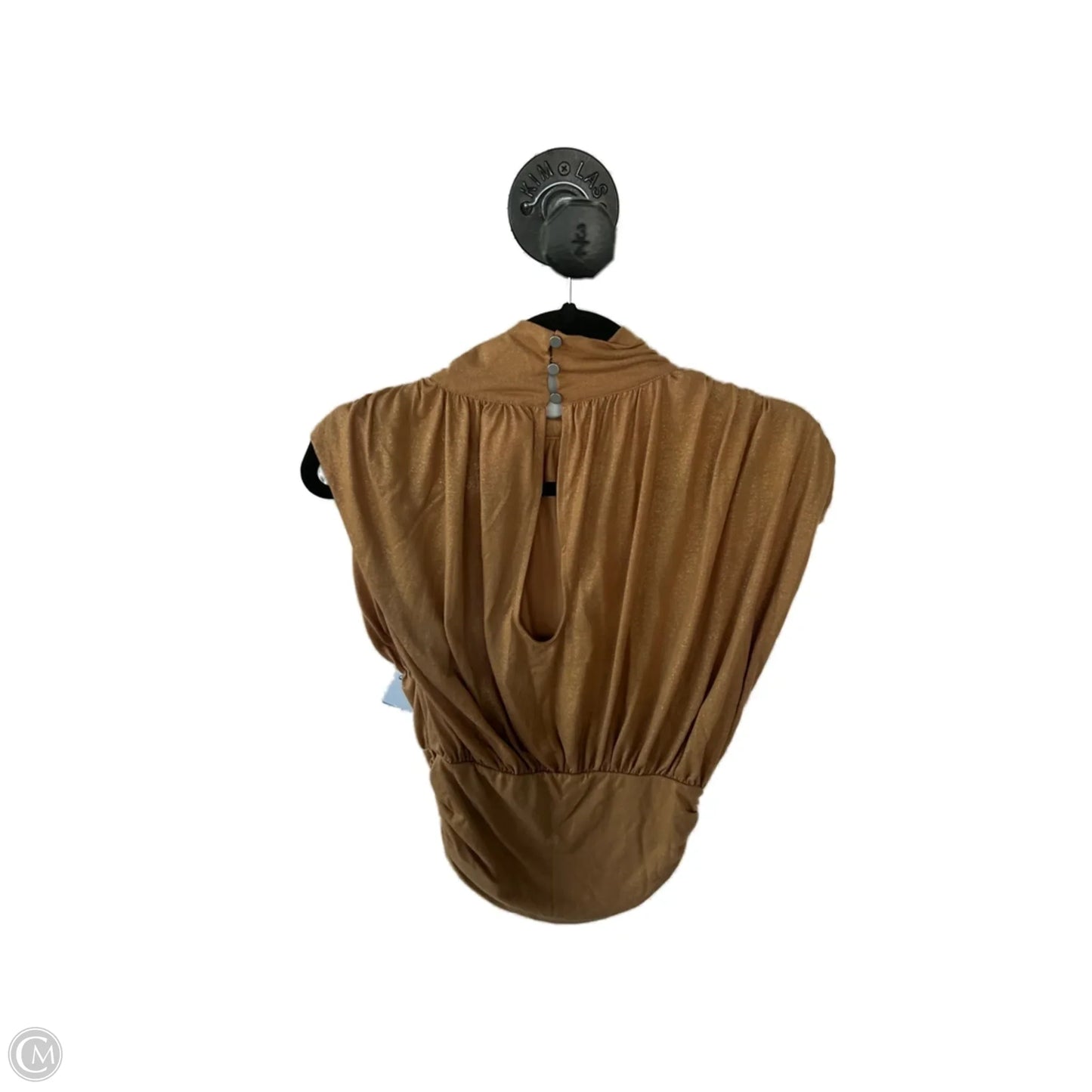 Top Short Sleeve By Maeve In Gold, Size: S