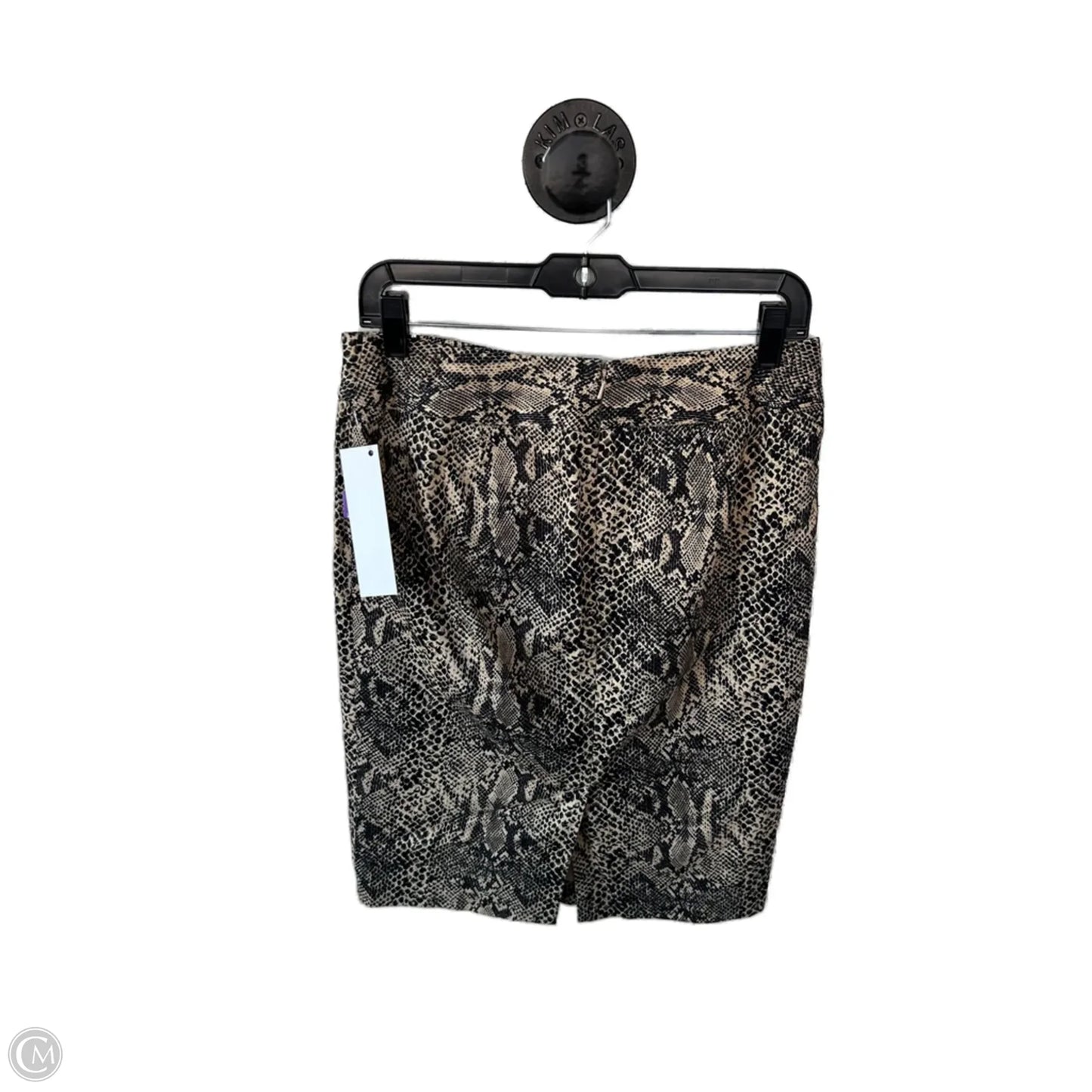 Skirt Midi By Michael By Michael Kors In Snakeskin Print, Size: 6