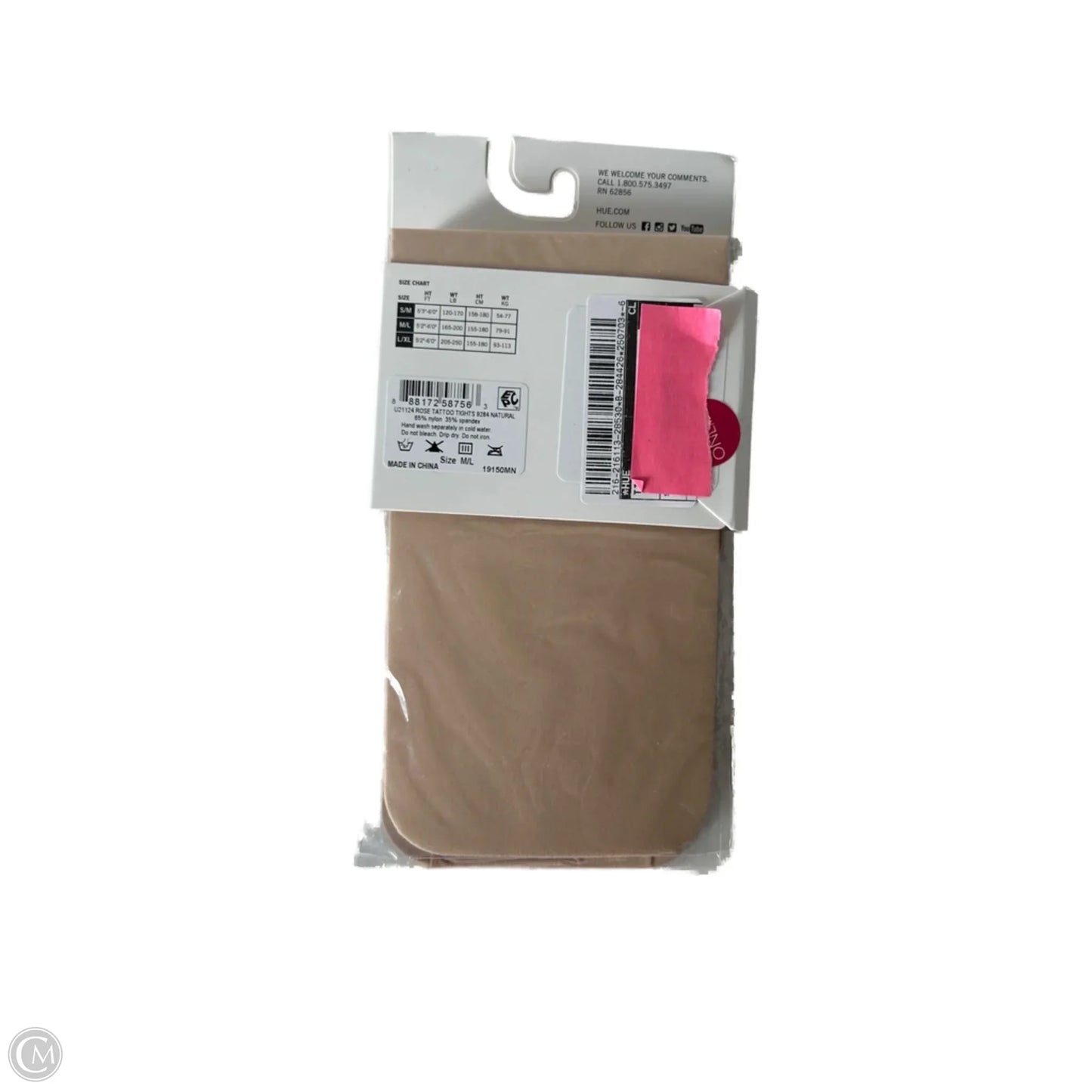 Tights By Hue In Tan, Size: M