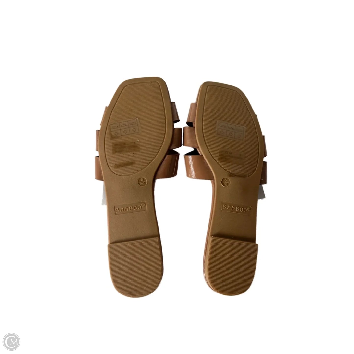 Sandals Flats By Bamboo In Brown, Size: 6