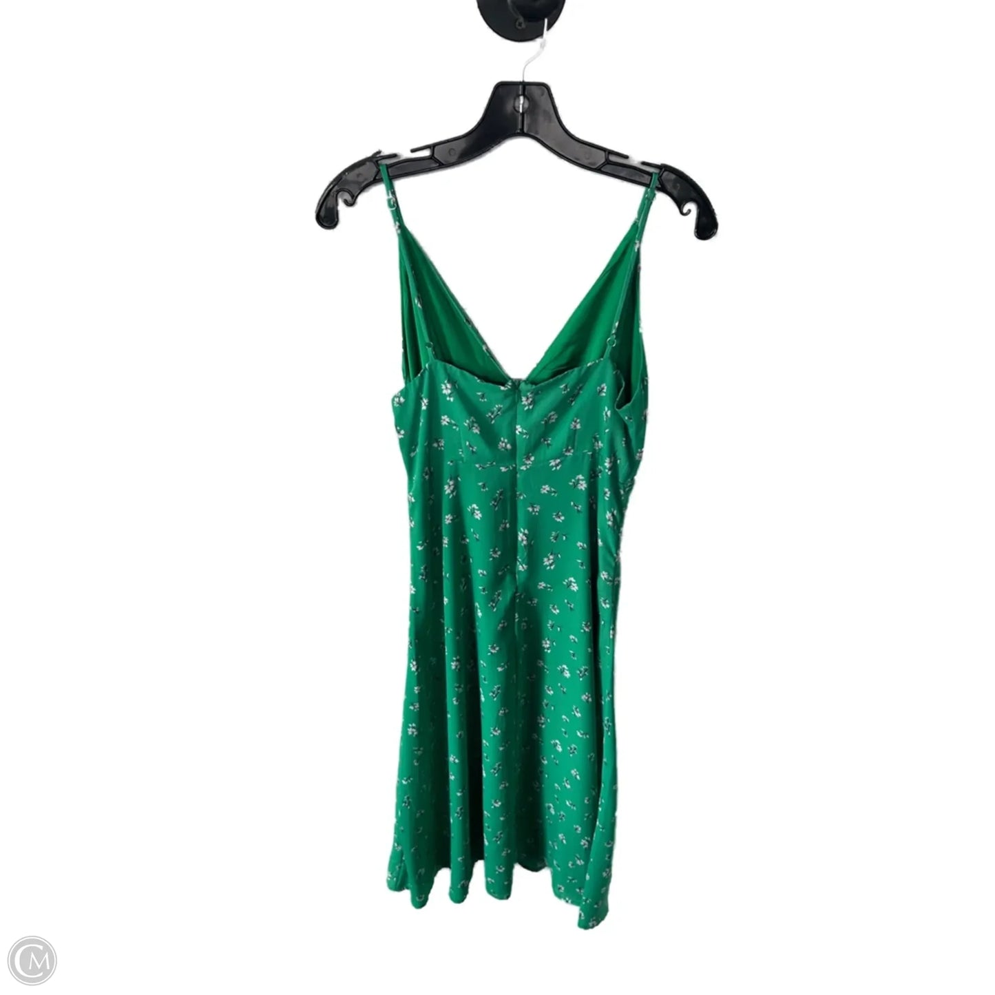 Dress Casual Midi By Clothes Mentor In Green & White, Size: M