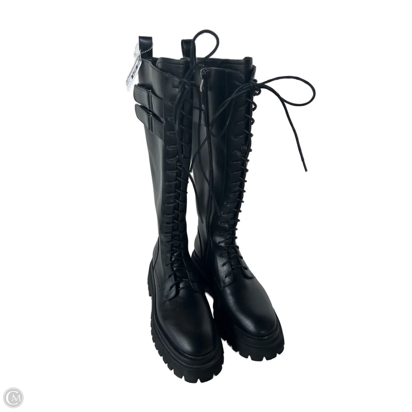 Boots Knee Flats By Cme In Black, Size: 7.5