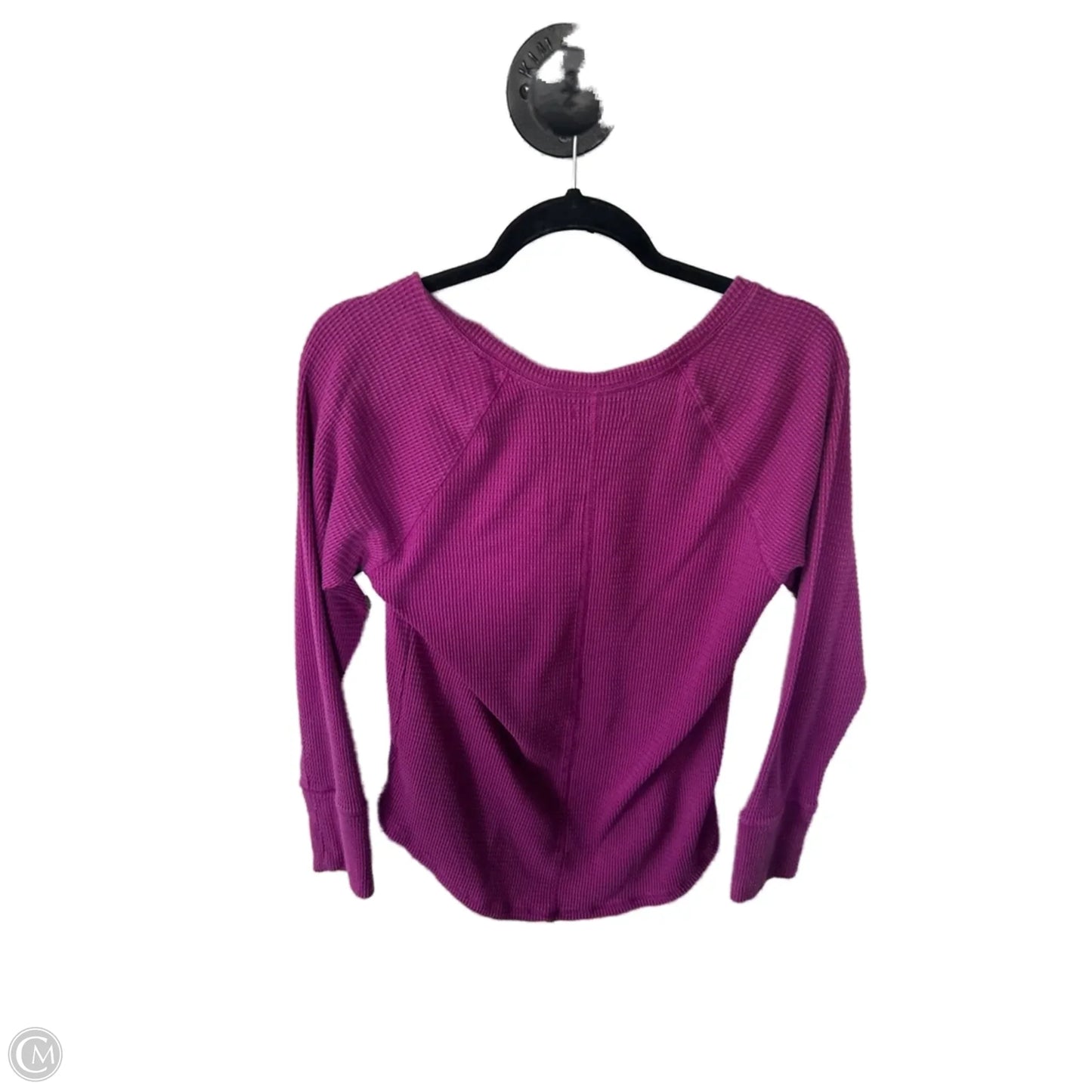 Top Long Sleeve Basic By Knox Rose In Purple, Size: L