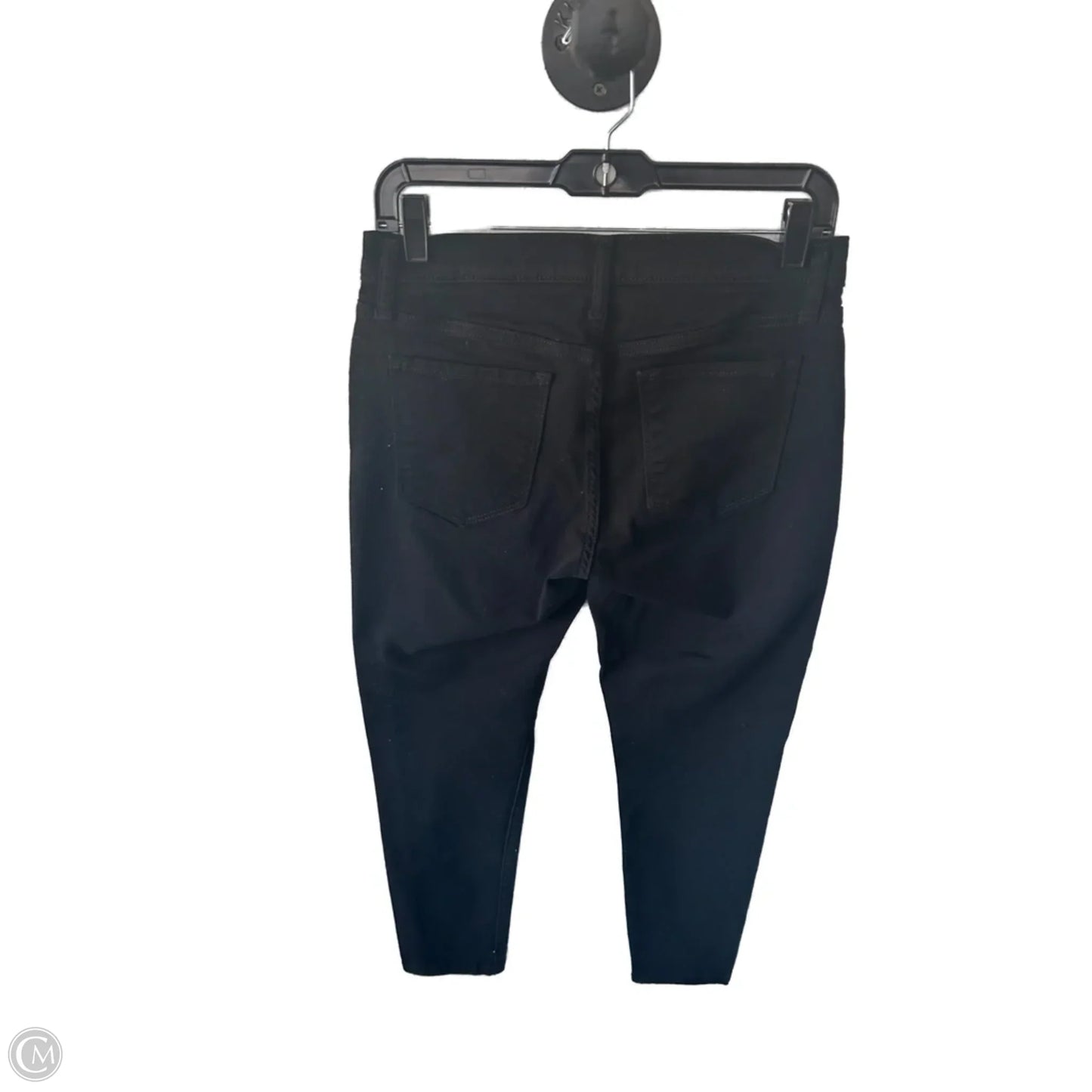 Jeans Skinny By Banana Republic In Black Denim, Size: 8p