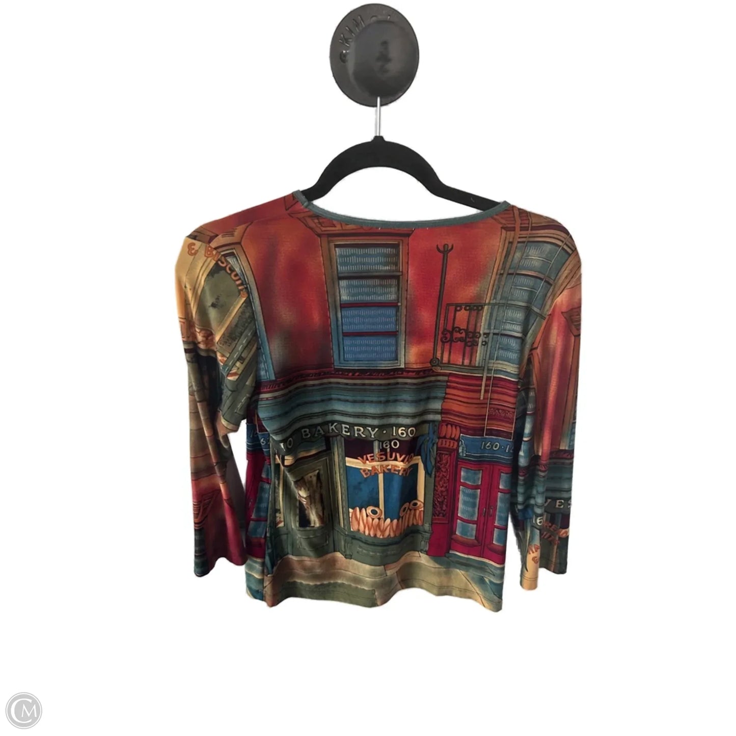 Top 3/4 Sleeve By Christopher And Banks In Green & Red, Size: S