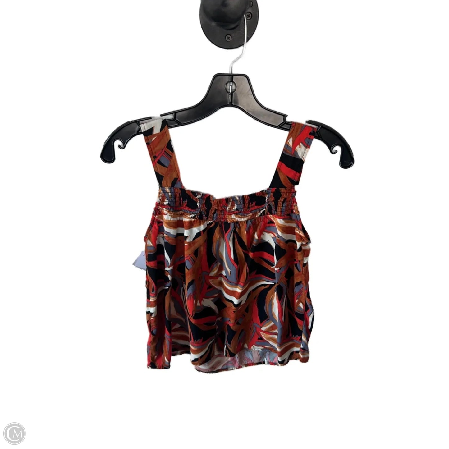 Top Sleeveless By Evereve In Brown & Orange, Size: Xs