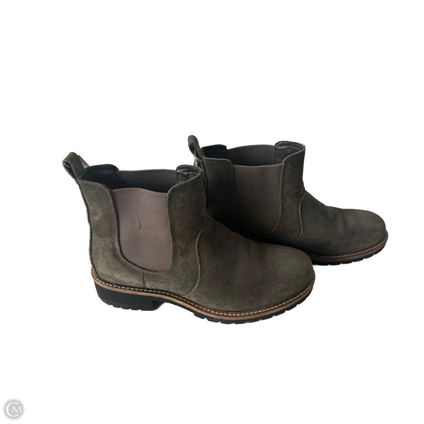 Boots Ankle Flats By Ecco In Green, Size: 7