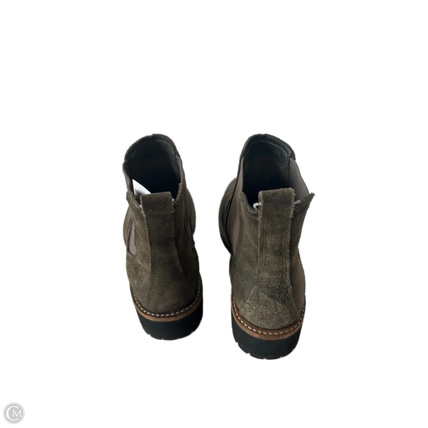 Boots Ankle Flats By Ecco In Green, Size: 7