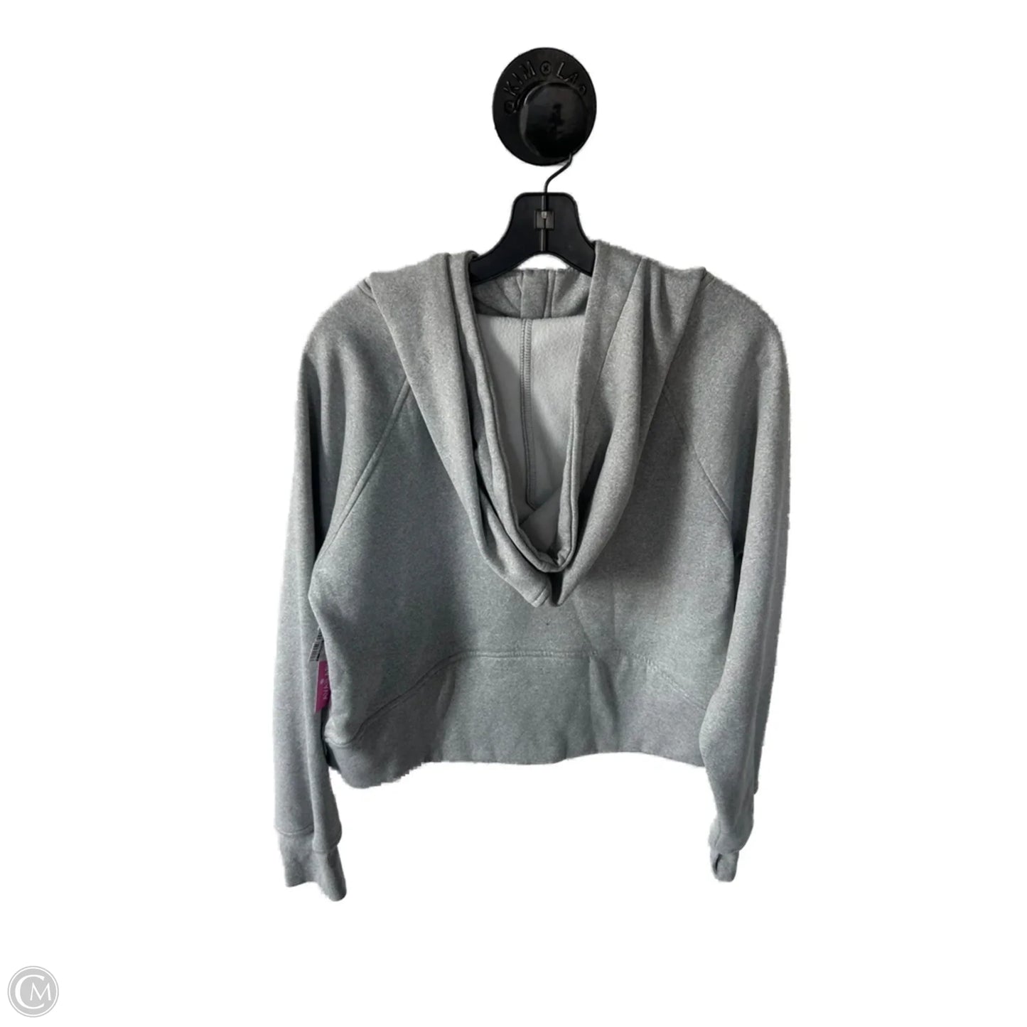 Sweatshirt Hoodie By Clothes Mentor In Grey, Size: M