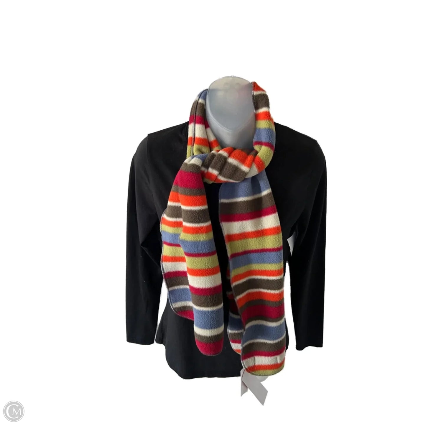 Scarf Winter By Lands End In Blue & Cream